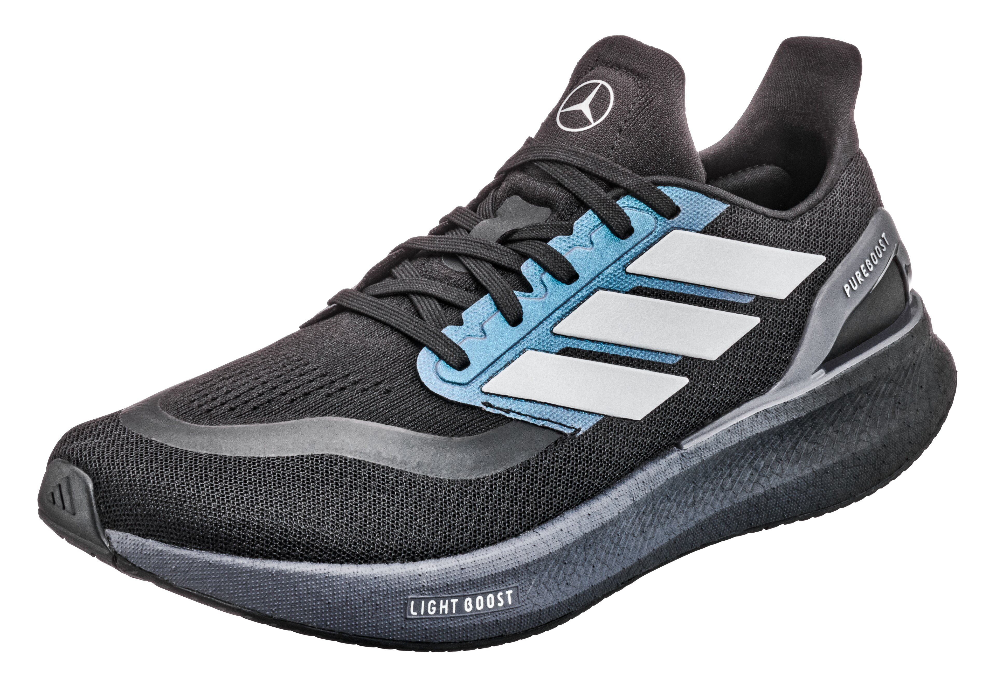 Laufschuhe, Pureboost 5 - schwarz / dunkelgrau, 6,5, adidas