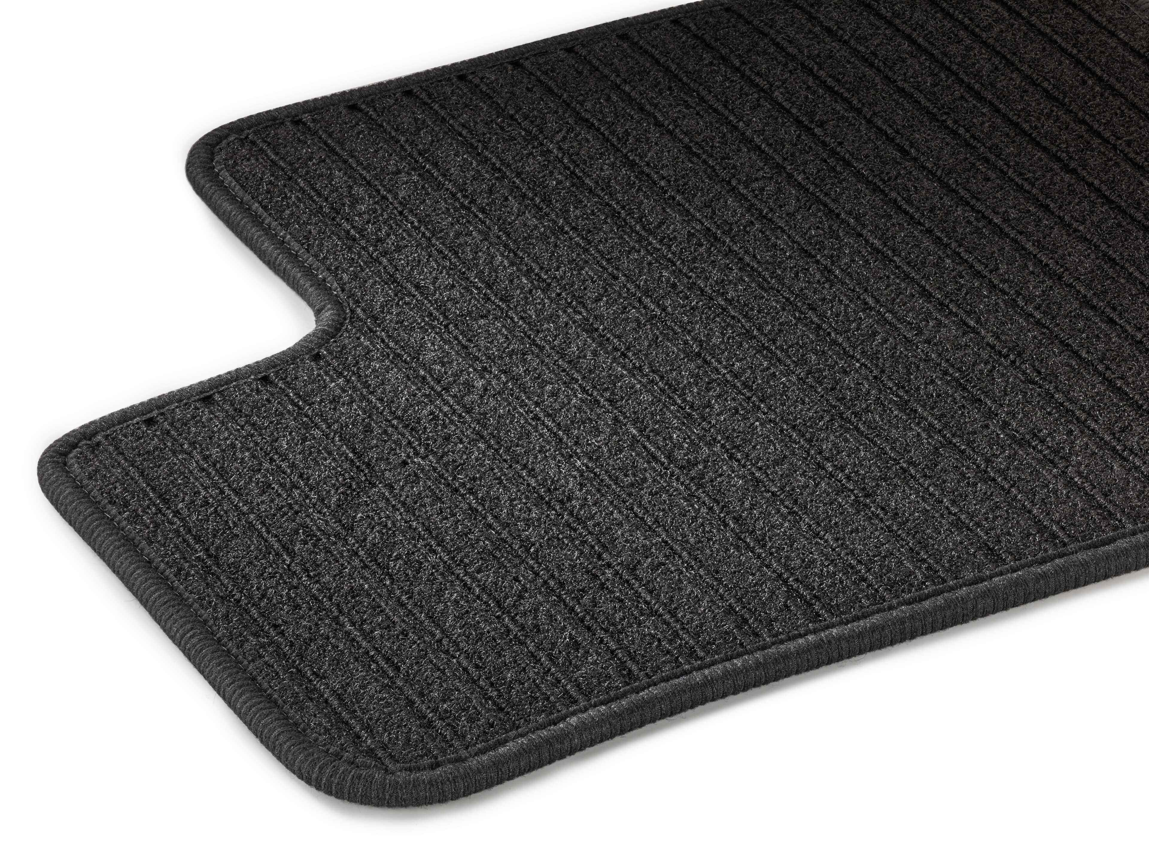 Tapis en reps CLASSIC, Arrière, 2 pièces - LL/RL, noir