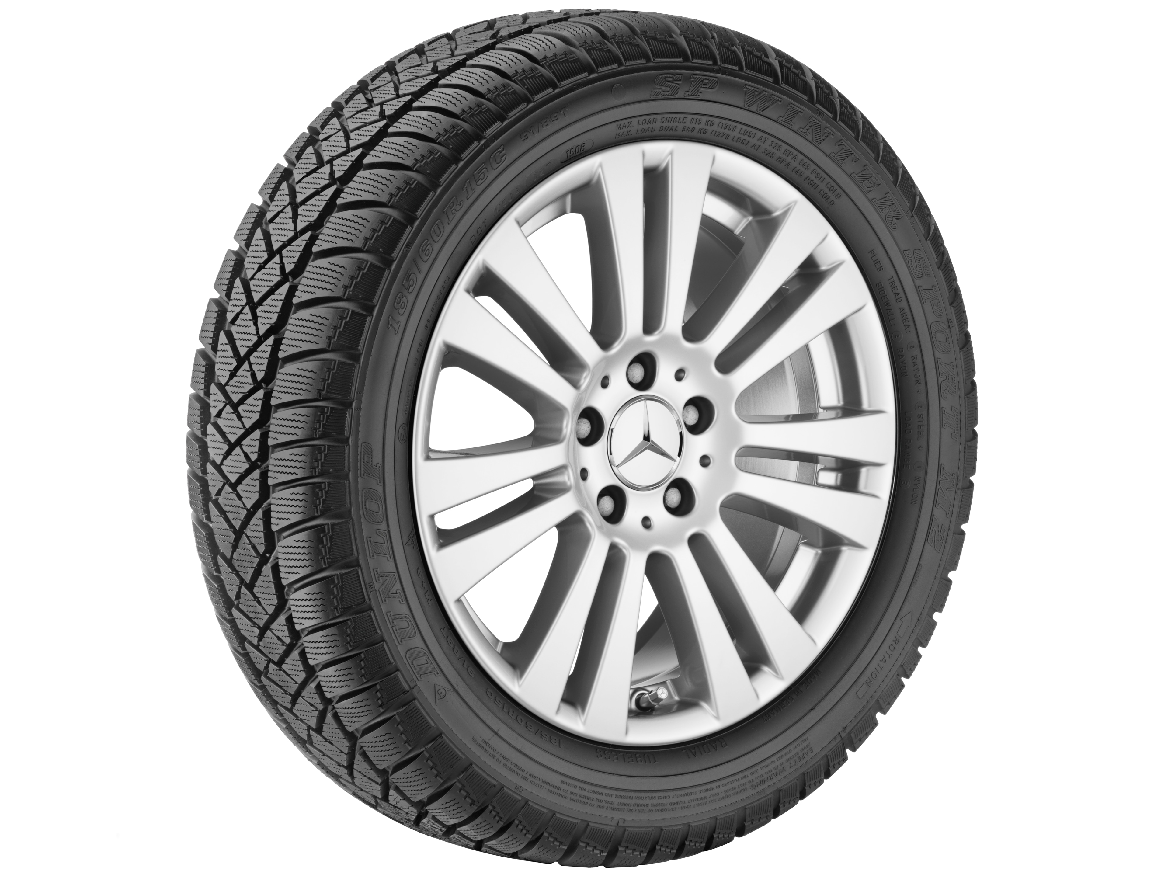 7-Doppelspeichen-Rad, 40,6 cm (16 Zoll) - 7 J x 16 ET 42,5, vanadiumsilber, lackiert
