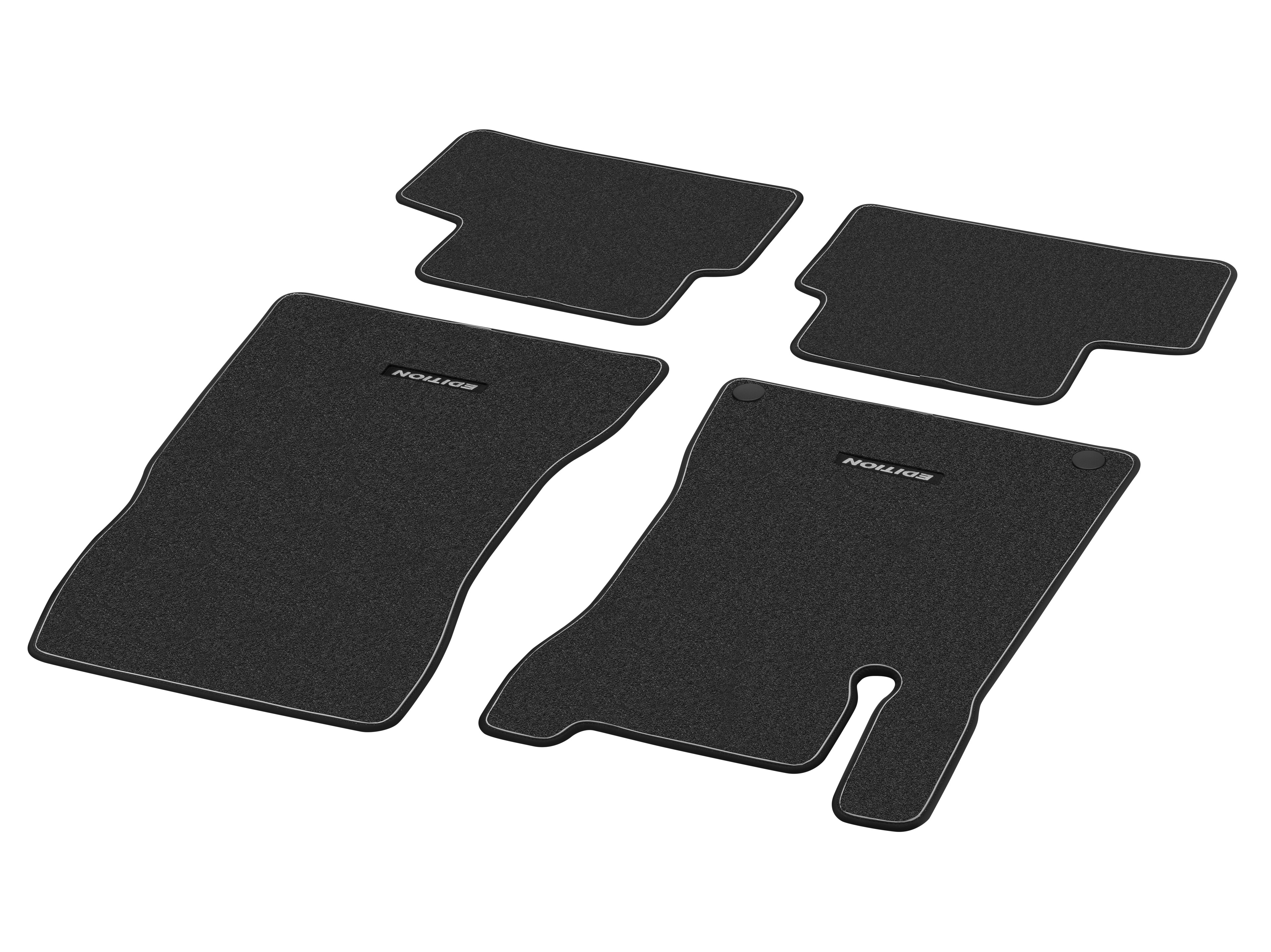 Veloursmatten, CLASSIC, Fahrer-/Beifahrermatte, 4-teilig, EDITION 2020 - LL, schwarz