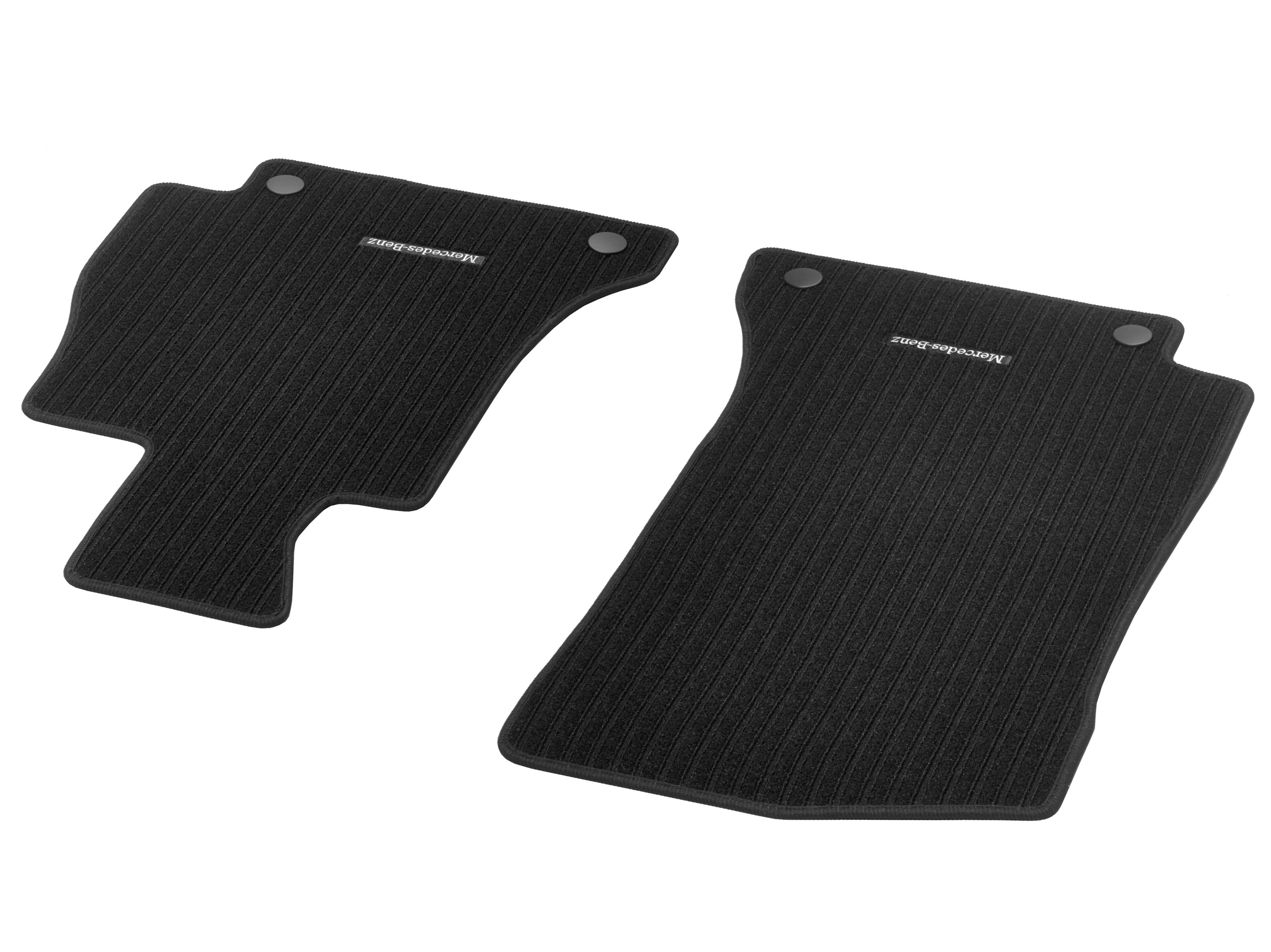 Tapis en reps CLASSIC, Tapis de sol conducteur / passager avant, 2 pièces - RL, noir, Cadre noir
