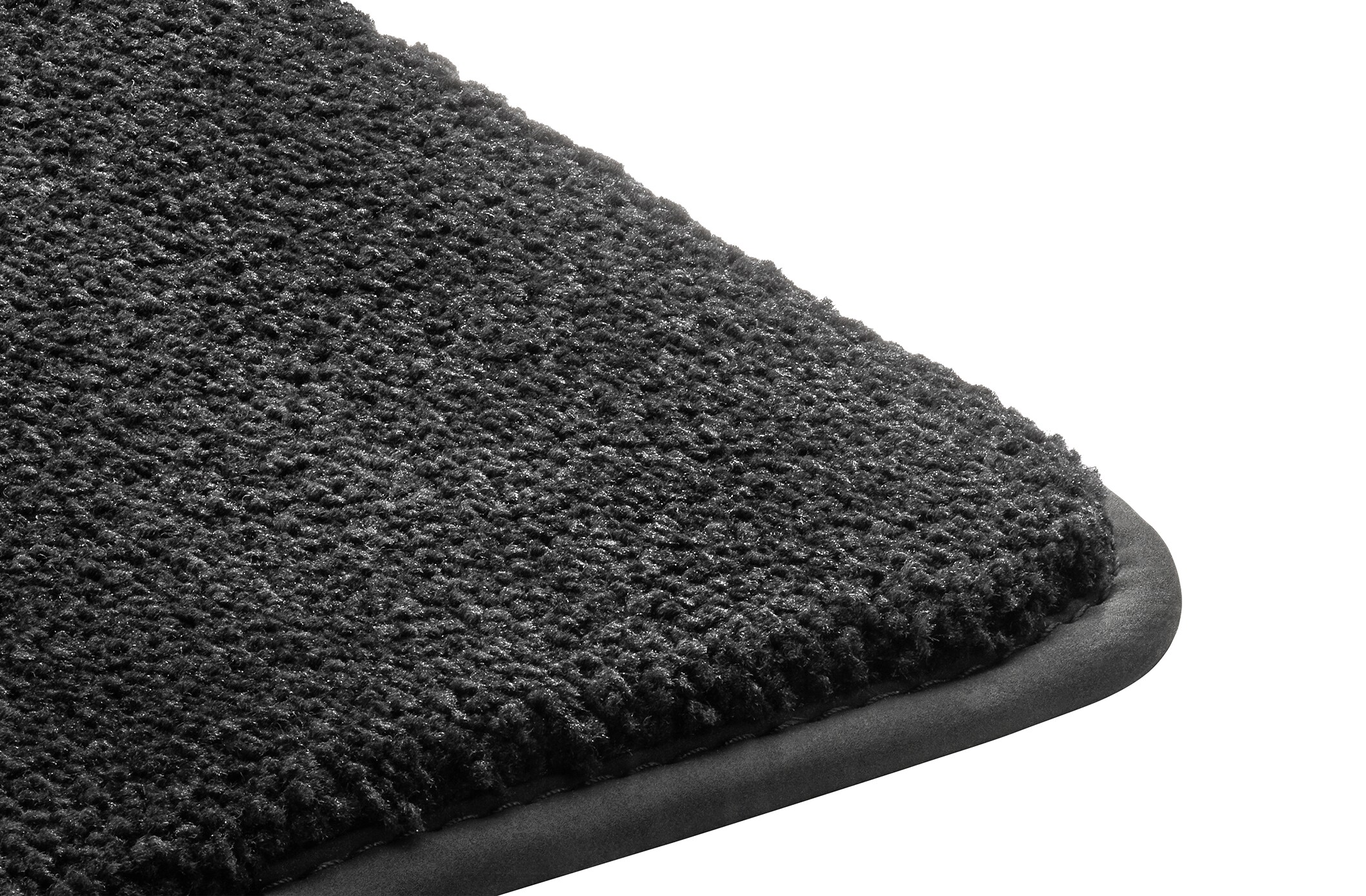 Veloursmatten EXCLUSIV, Fond, 1-teilig - LL/RL, schwarz, Einfassung schwarz