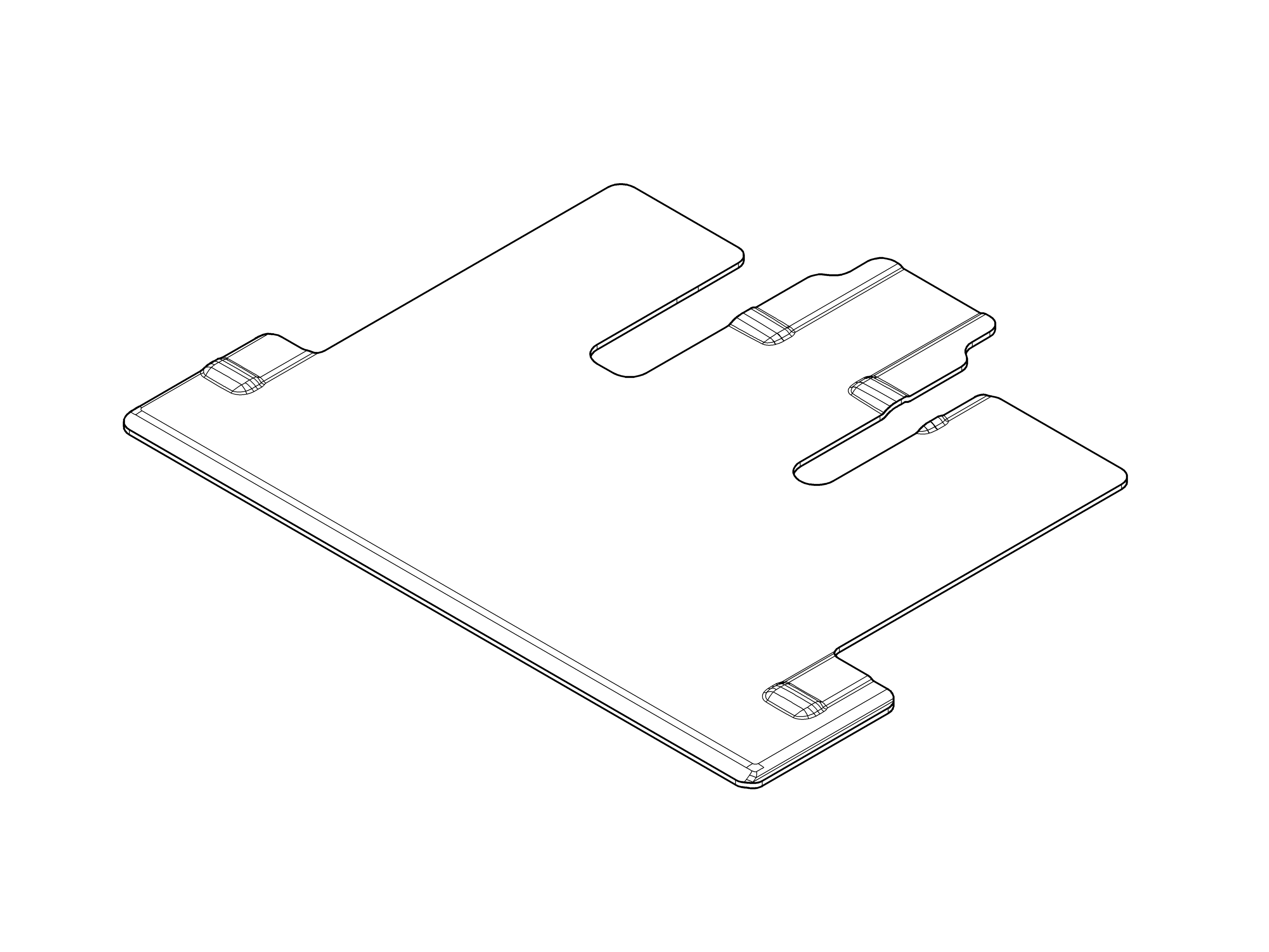 Veloursmatten, Gepäckraum, mit Einfachschiene, 1-teilig, A3, extralang, mit H05, mit U90/U91 - LL/RL, schwarz