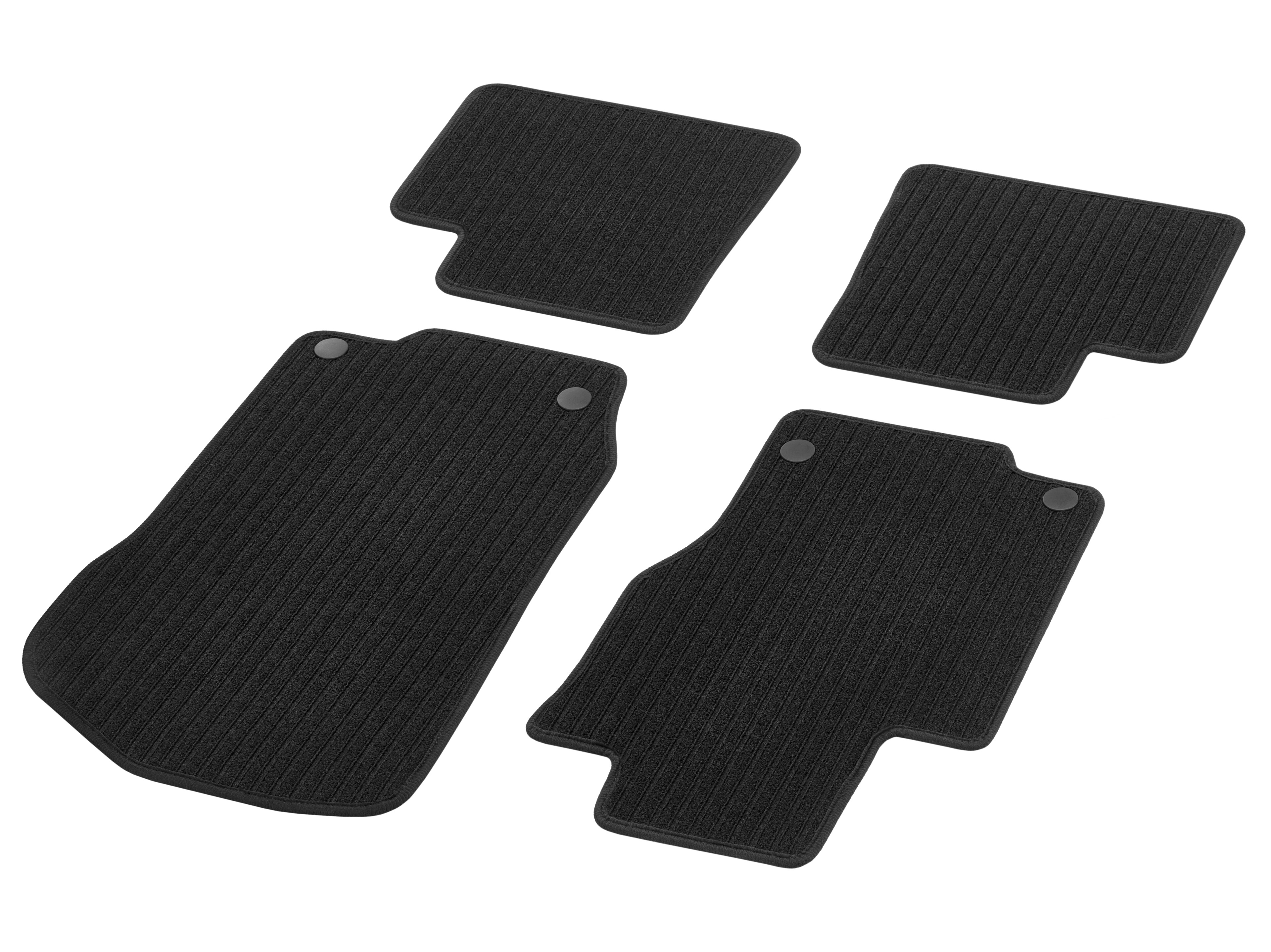 Ripsmatten, CLASSIC, Satz, 4-teilig - LL, schwarz