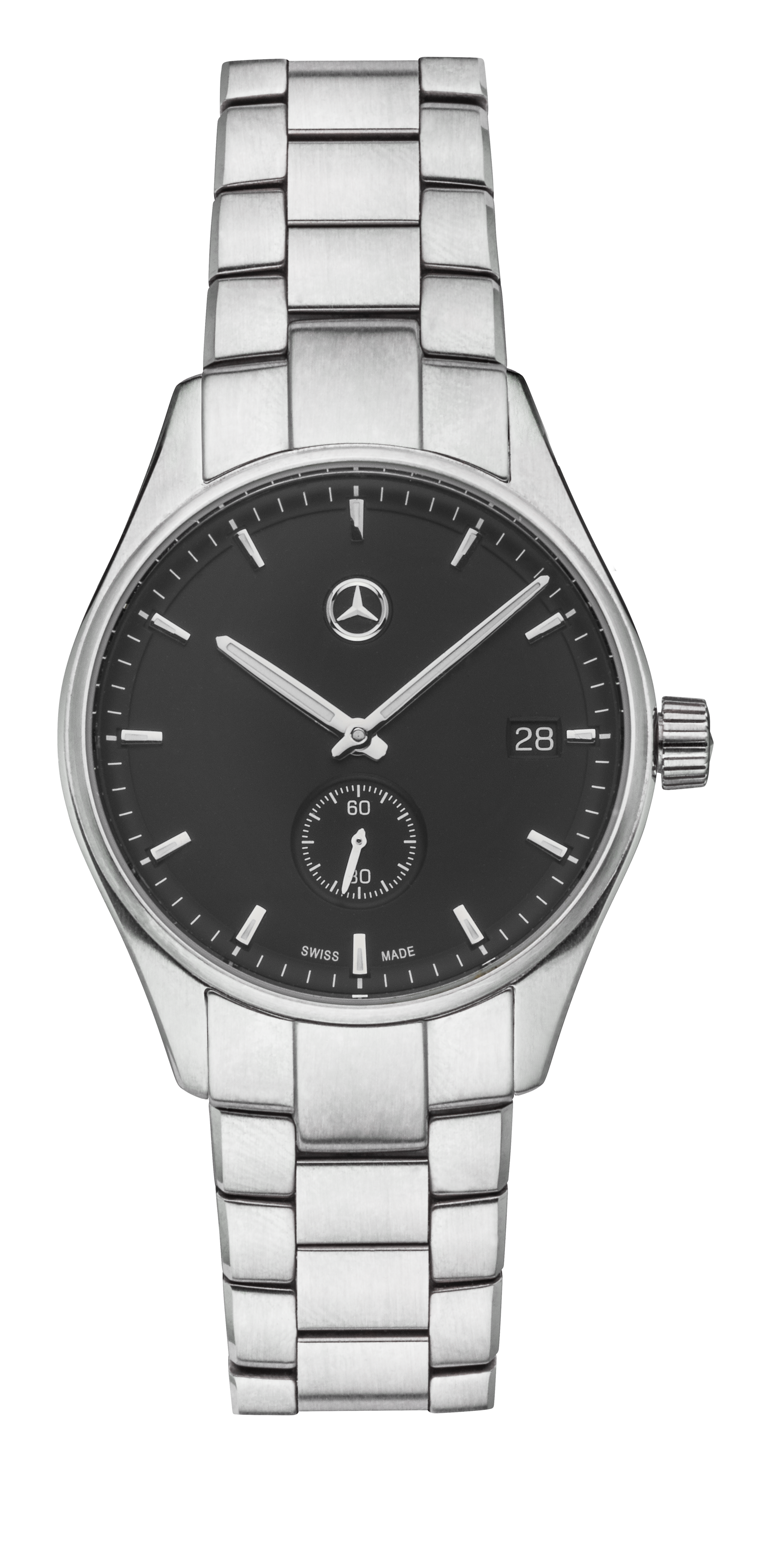 Montre, Femme, Mercedes-Benz, Business - noir / argenté, Acier inoxydable