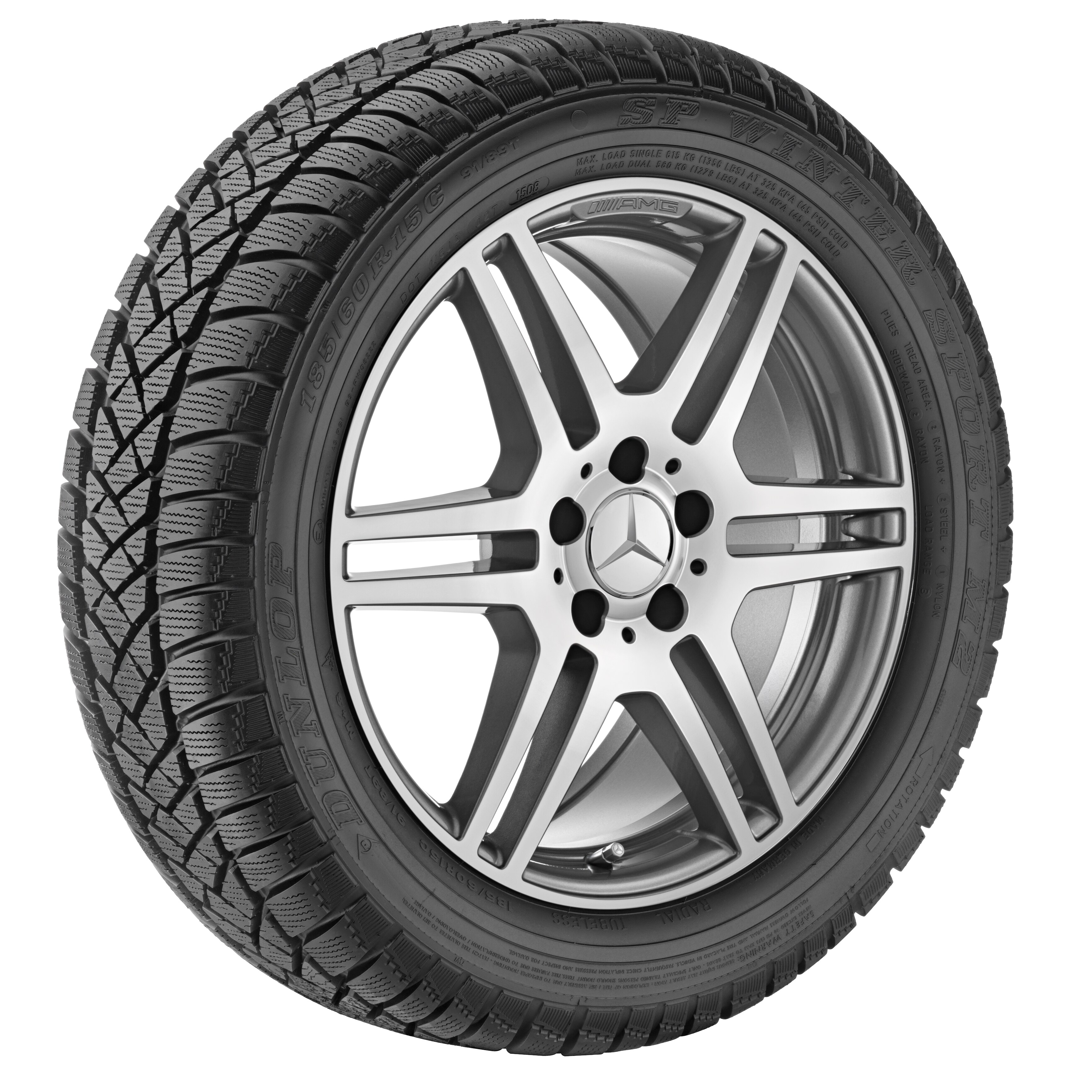 AMG 6-Doppelspeichen-Rad, 45,7 cm (18 Zoll) - 8 J x 18 ET 45, titangrau, glanzgedreht