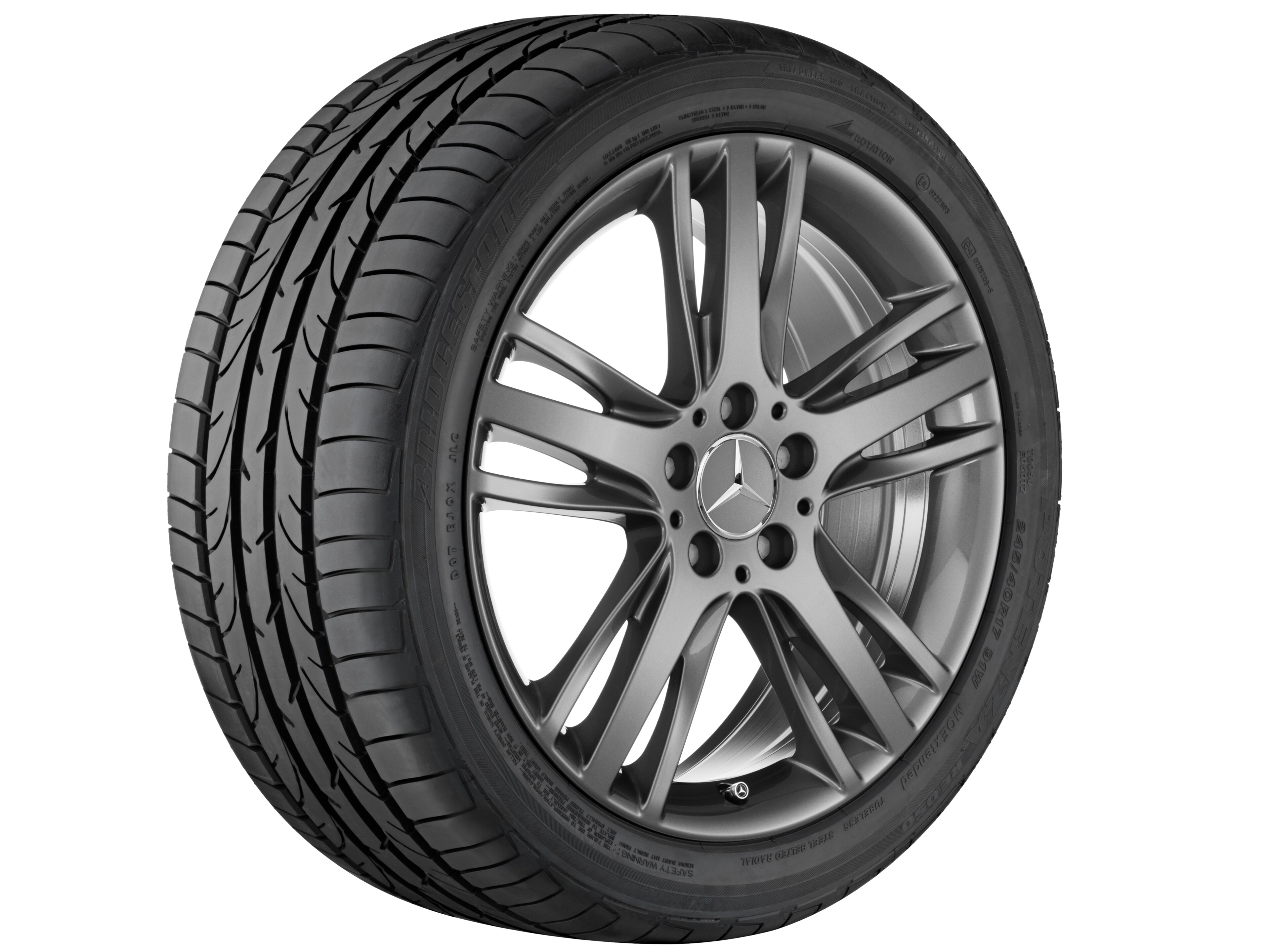 5-Tripel-Speichen-Rad, 45,7 cm (18 Zoll) - 7,5 J x 18 ET 52, tremolit-metallic, lackiert