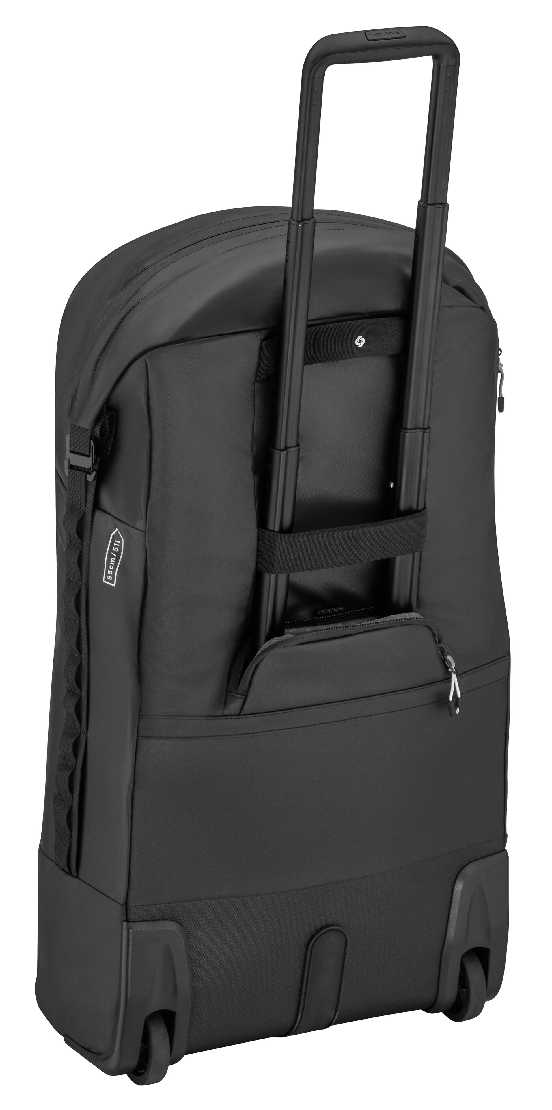 Trolleytasche, faltbar - schwarz, Polyamid (recycelt) / Polyester, Samsonite