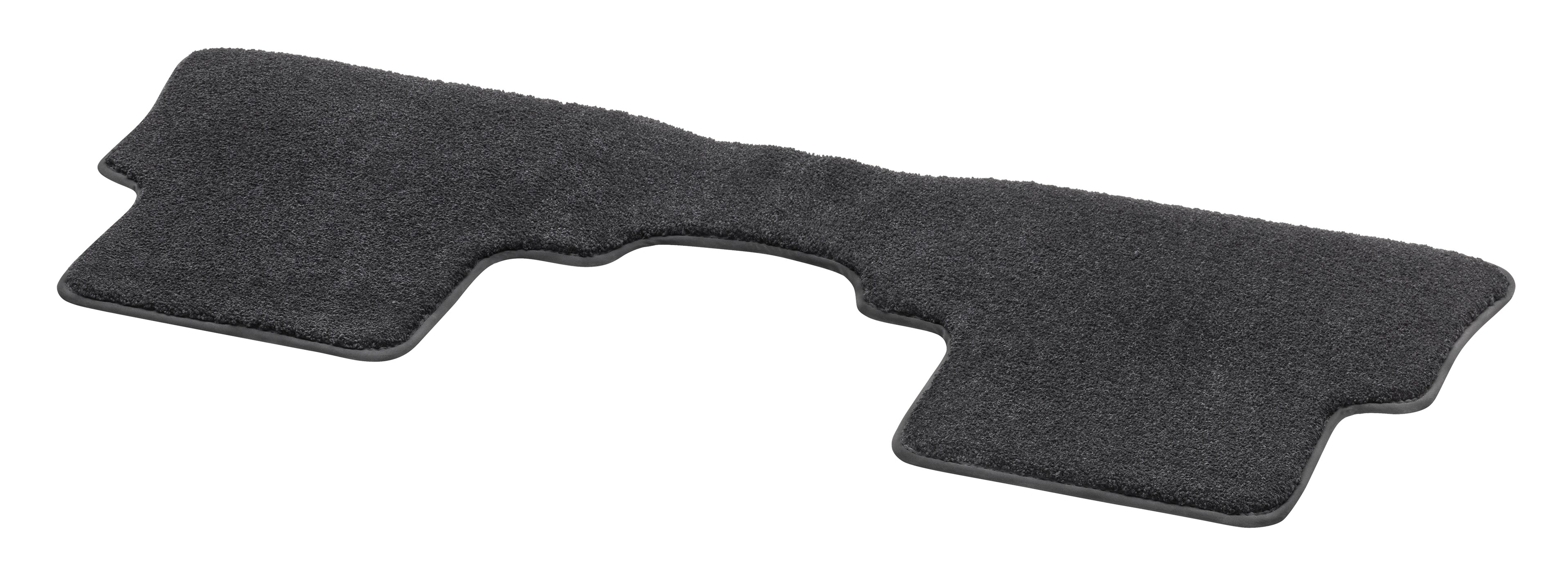 Veloursmatten EXCLUSIV, Fond, 1-teilig - LL/RL, schwarz, Einfassung schwarz