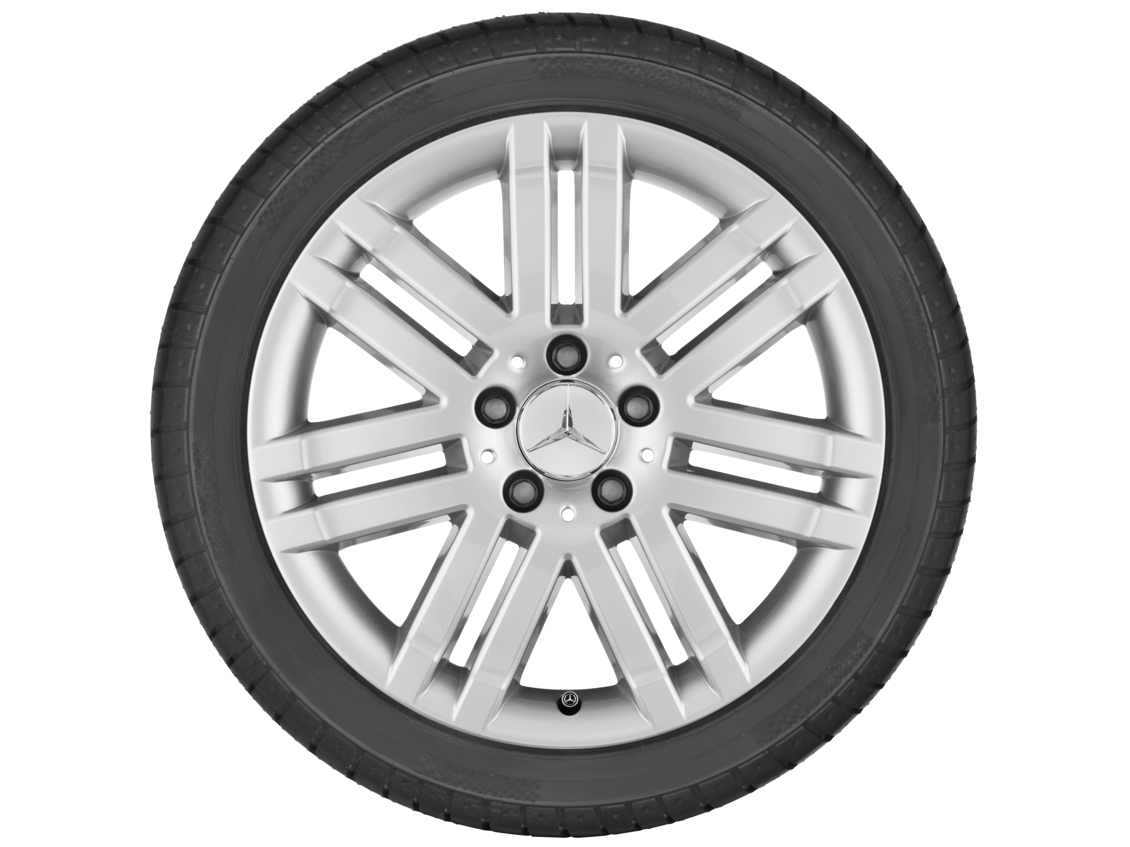 7-Doppelspeichen-Rad, 43,2 cm (17 Zoll) - 8,5 J x 17 ET 58, titansilber