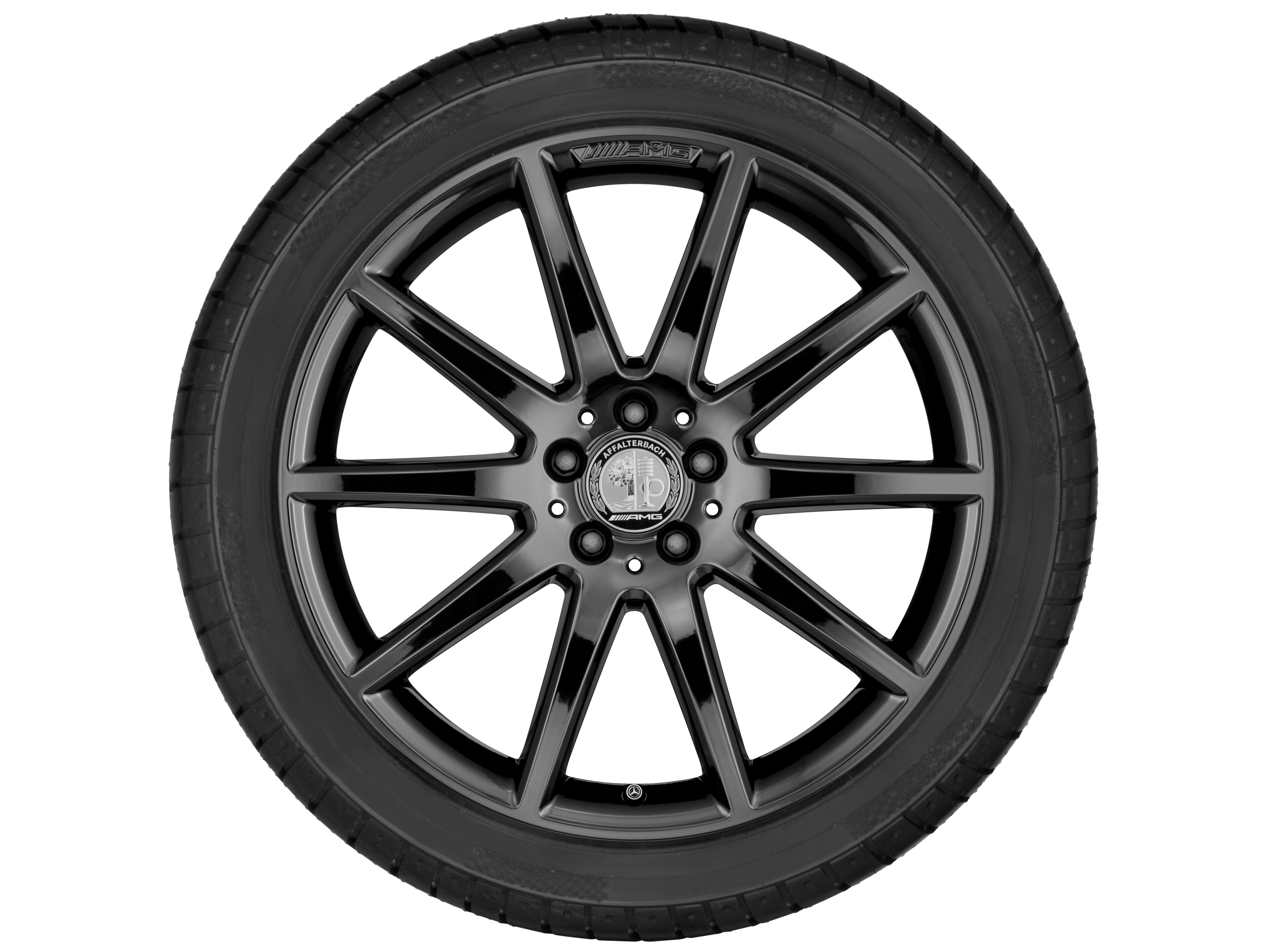 AMG 10-Speichen-Rad, 50,8 cm (20 Zoll) - 8 J x 20 ET 43,5, titanschwarz, hochglänzend