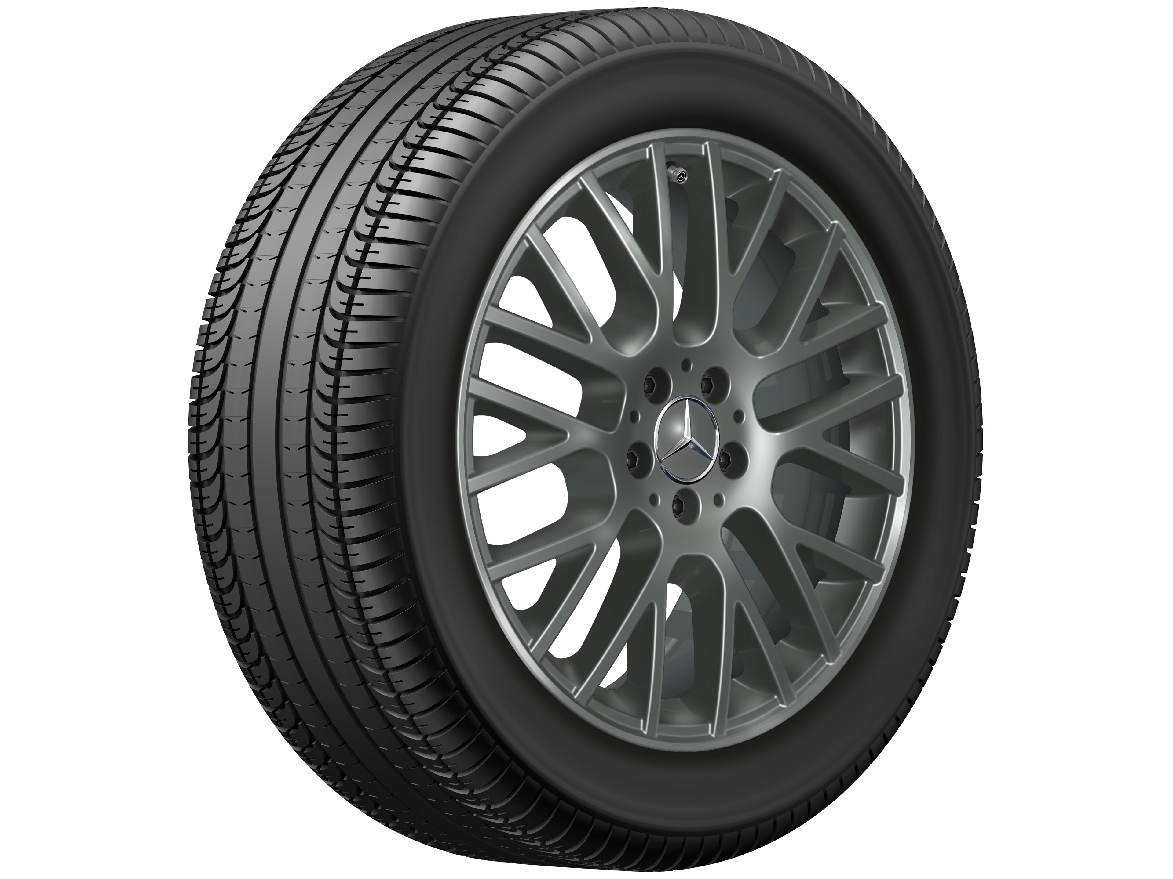 Y-Speichen-Rad, 48,3 cm (19 Zoll) - 8 J x 19 ET 61, grau Himalaya, lackiert
