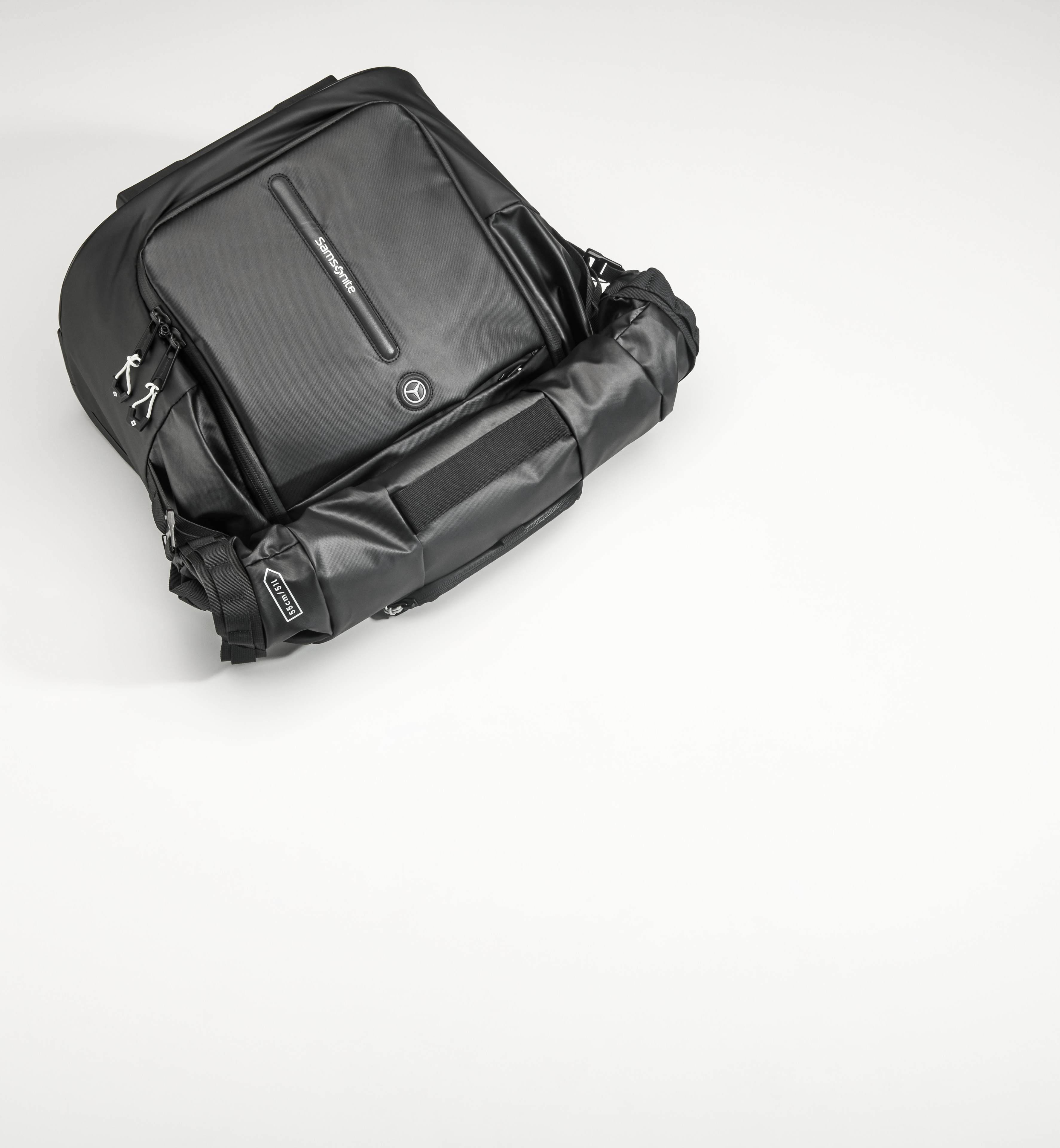 Trolleytasche, faltbar - schwarz, Polyamid (recycelt) / Polyester, Samsonite
