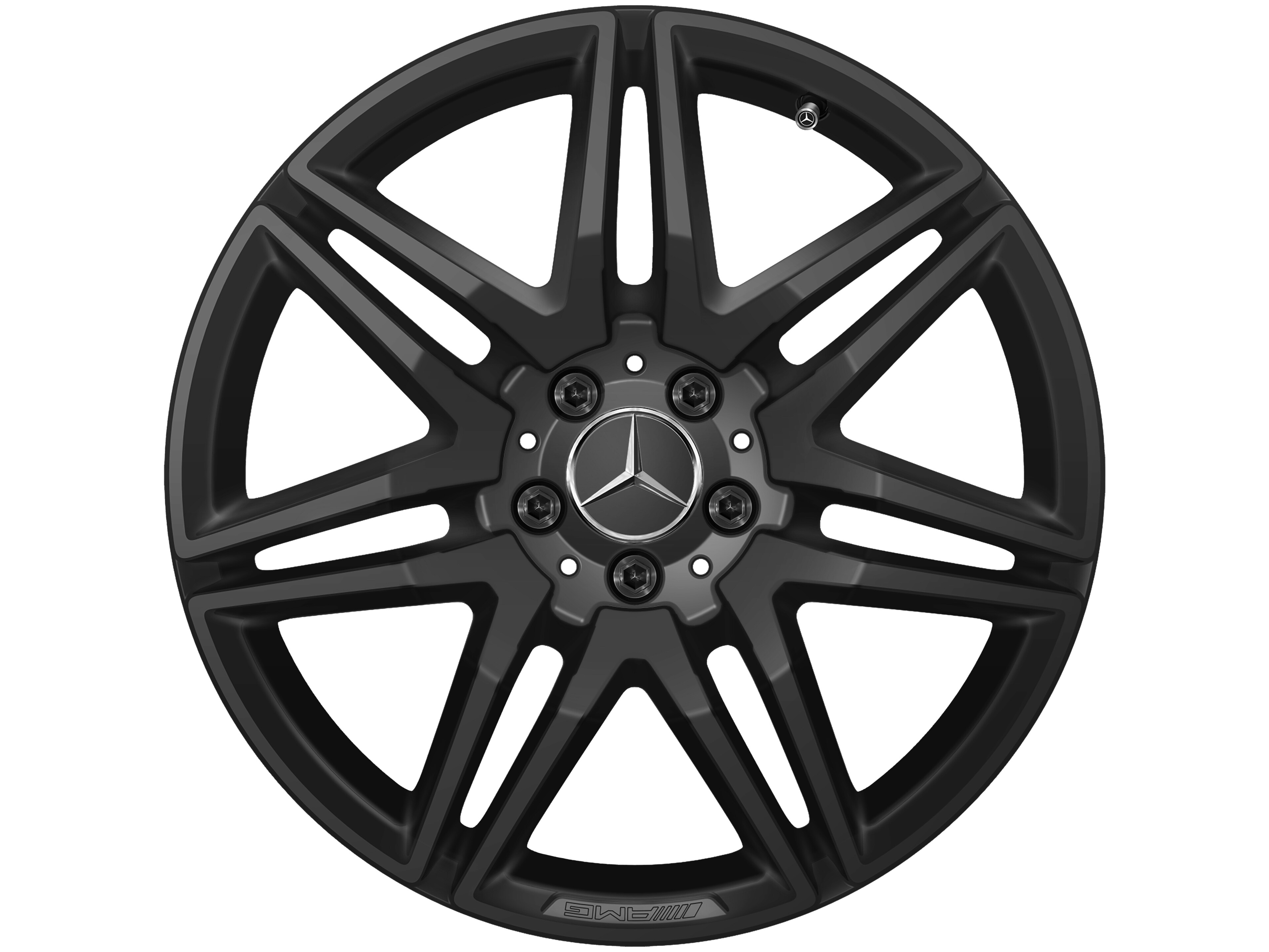 AMG 7-Doppelspeichen-Rad, 48,3 cm (19 Zoll) - 8 J x 19 ET 52, schwarz, glänzend