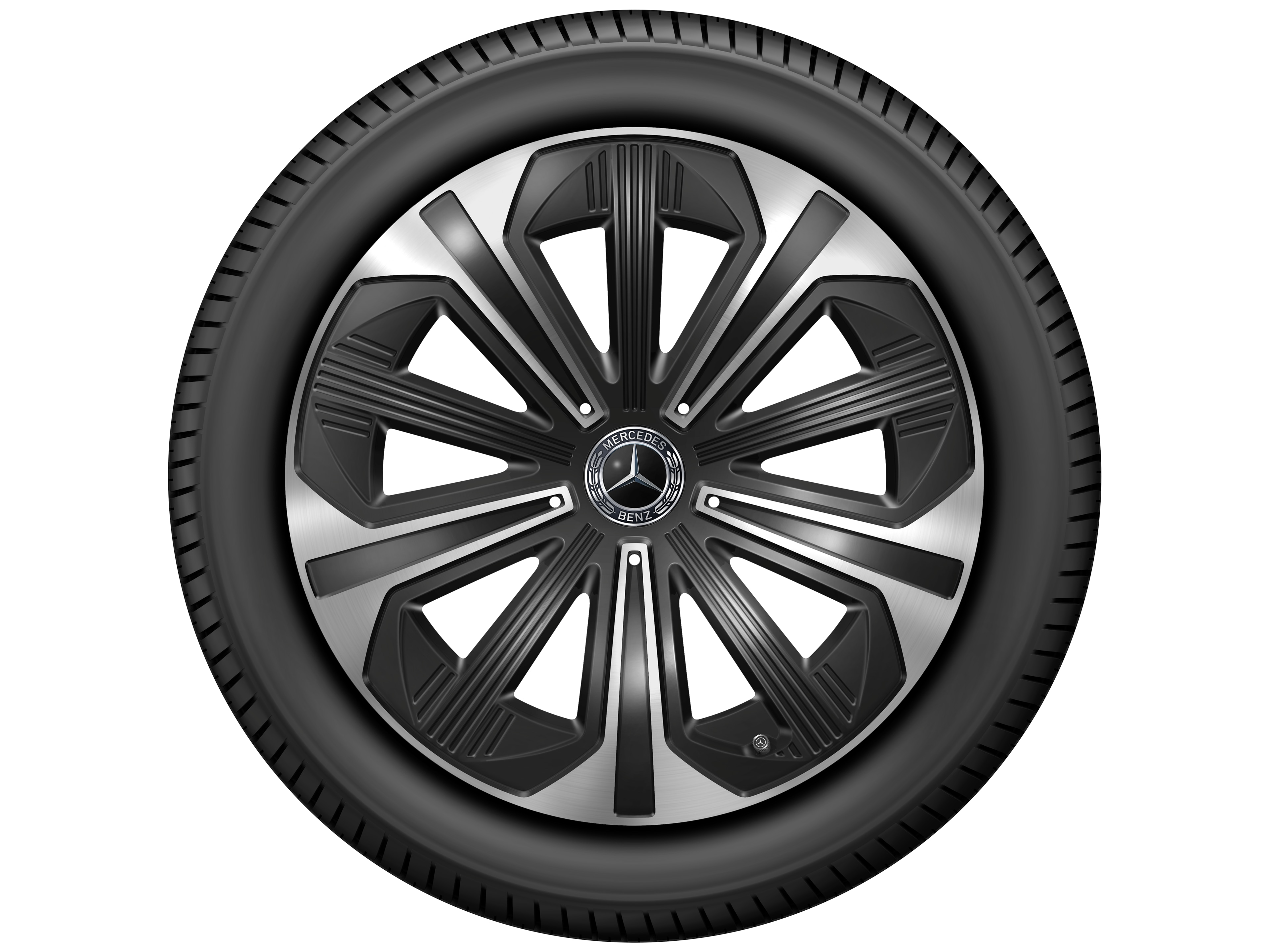 5-Speichen-Rad, 48,3 cm (19 Zoll) - 9,5 J x 19 ET 51, schwarz, glanzgedreht