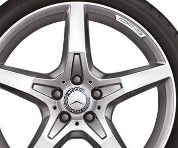 AMG 5-Speichen-Rad, 48,3 cm (19 Zoll) - 8,5 J x 19 ET 35,5, silberfarben, glanzgedreht