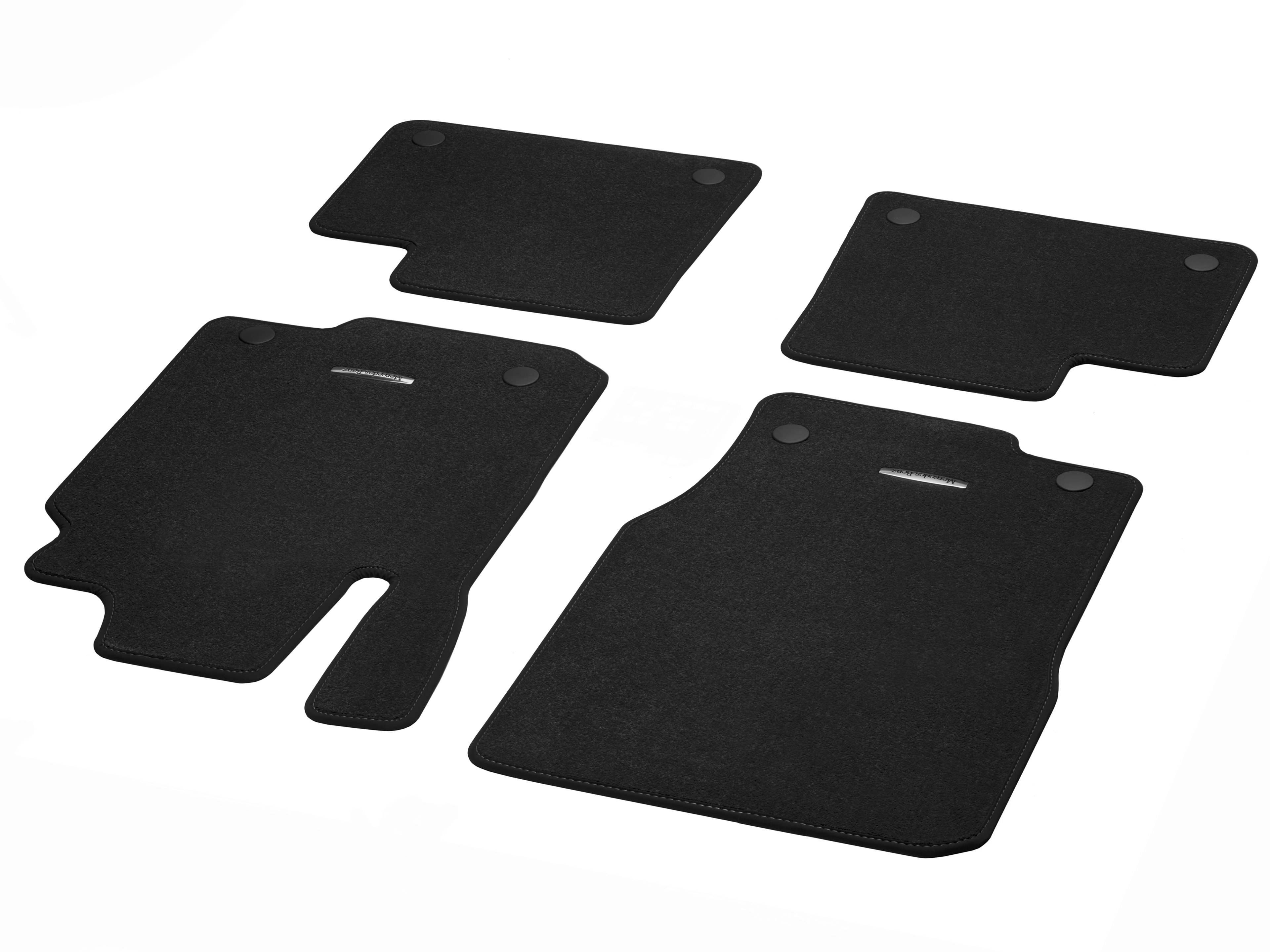 Veloursmatten, CLASSIC, Satz, 4-teilig - RL, schwarz