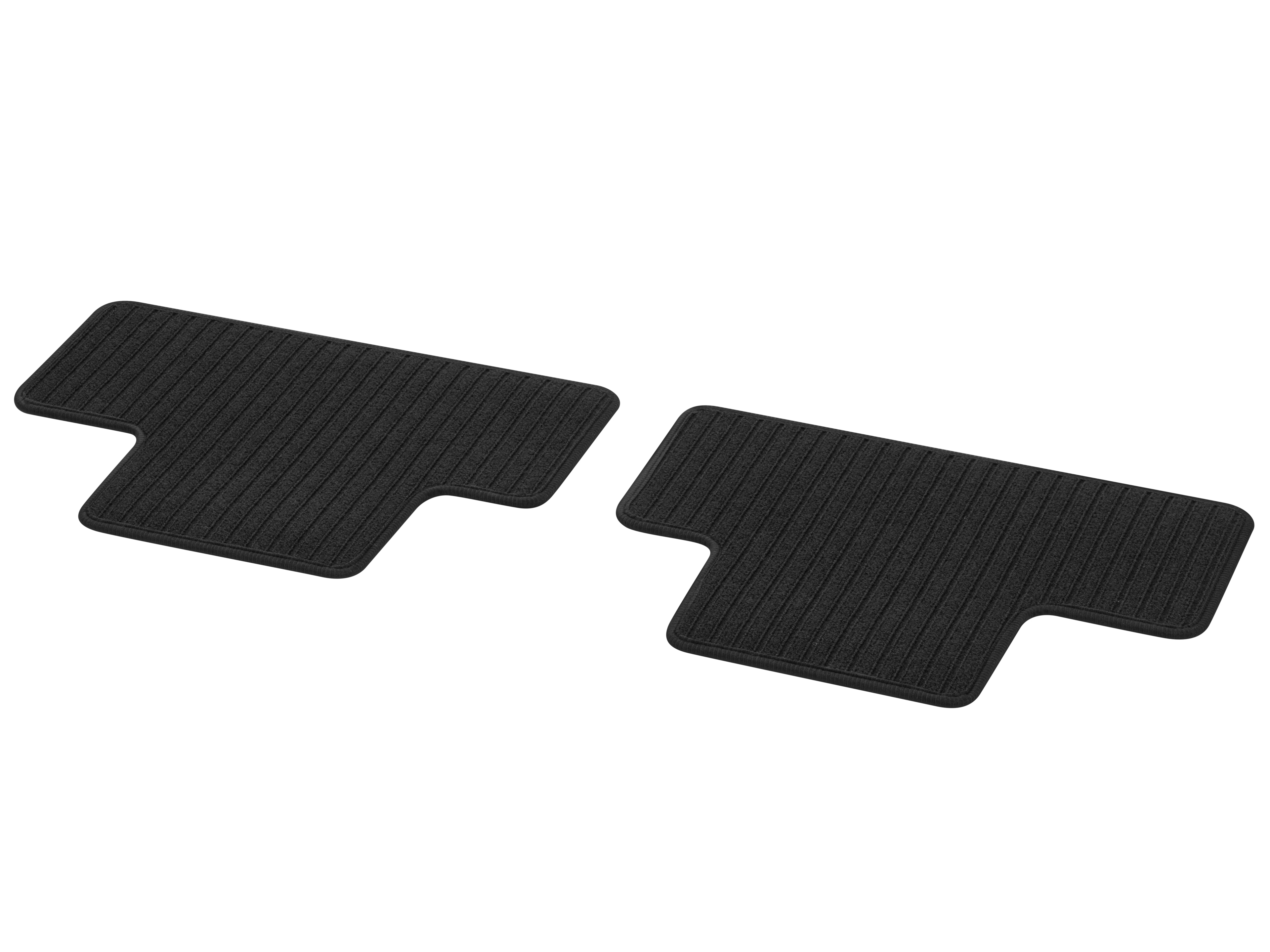 Tapis en reps CLASSIC, Arrière, 2 pièces - LL/RL, noir