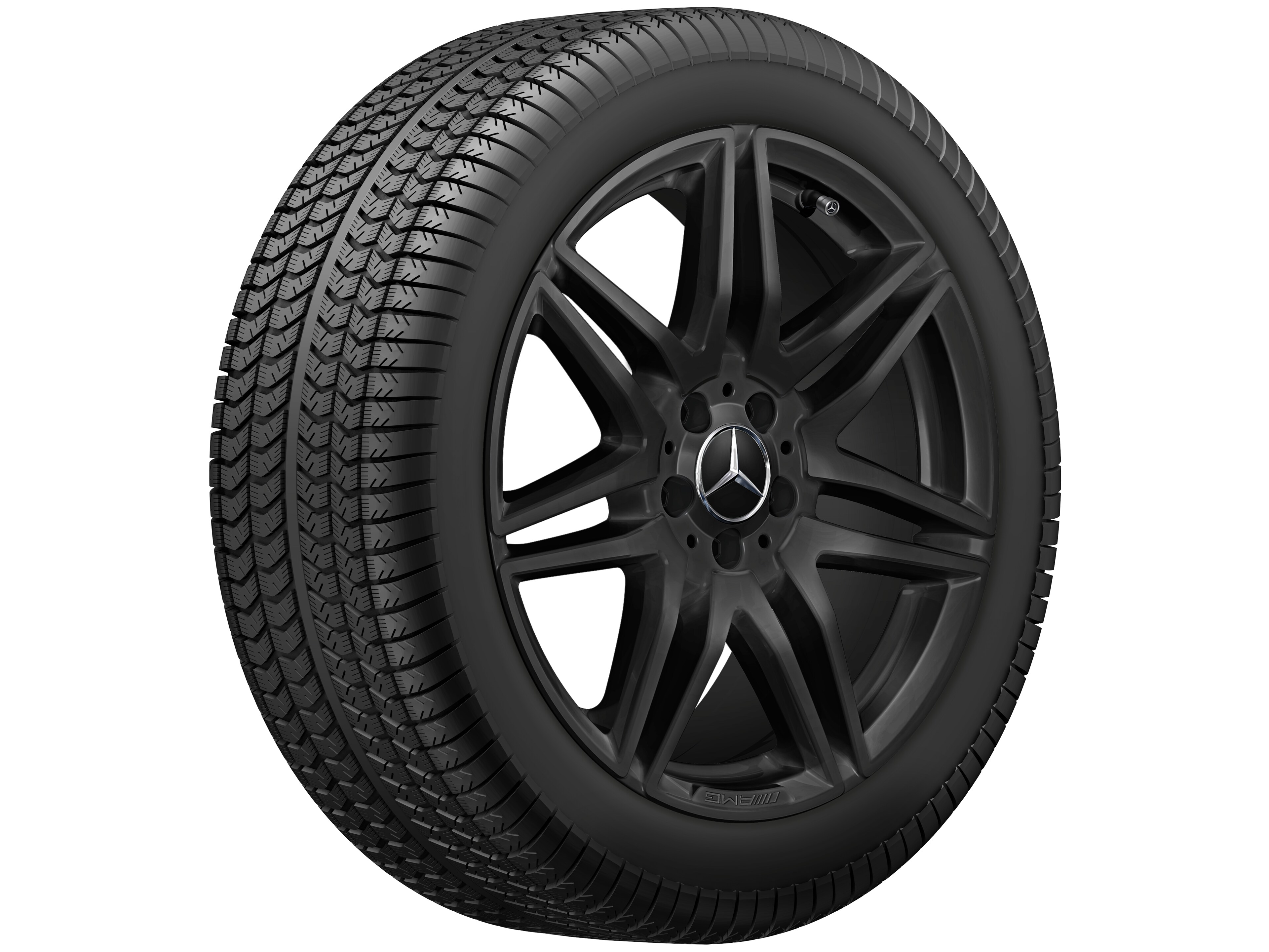 AMG 7-Doppelspeichen-Rad, 48,3 cm (19 Zoll) - 8 J x 19 ET 52, schwarz, glänzend