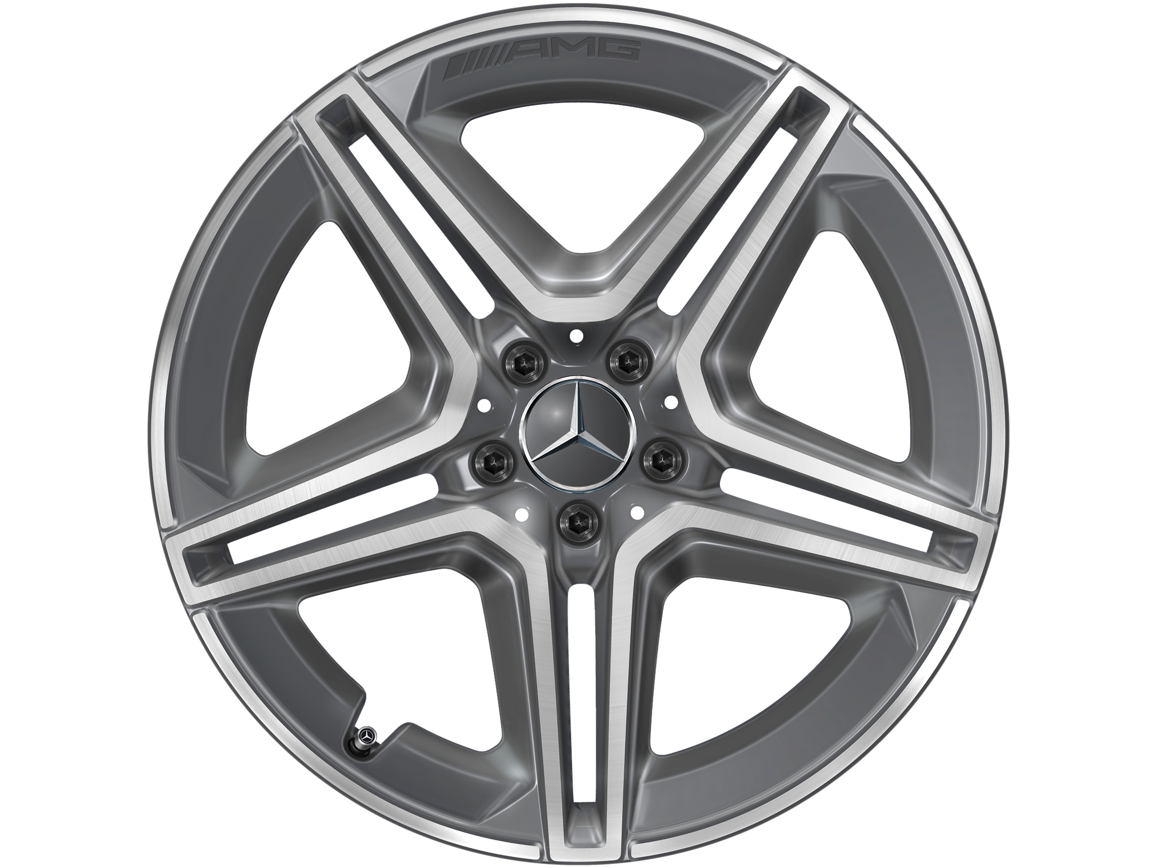 Jante AMG à 5 doubles branches, 50,8 cm (20 pouces) - 9 J x 20 ET 44, gris trémolite métallisé, finition brillante