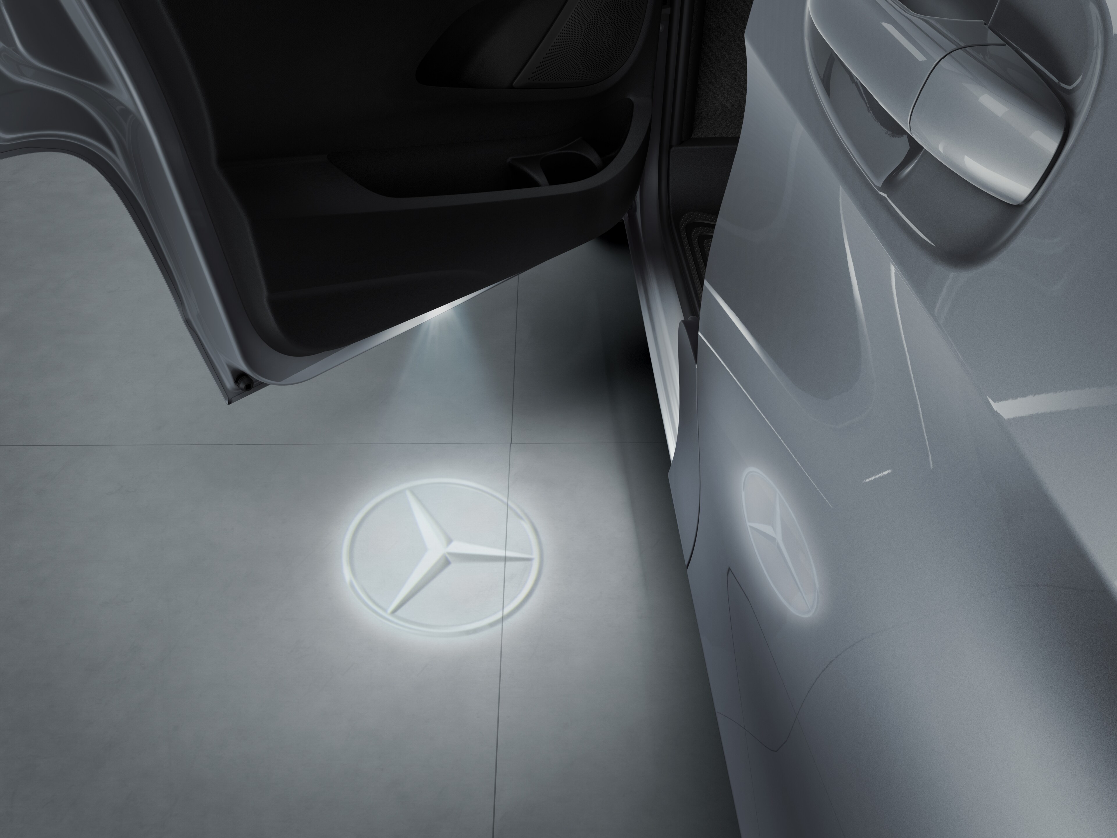 LED Logoprojektor, Mercedes Stern - 1 Set