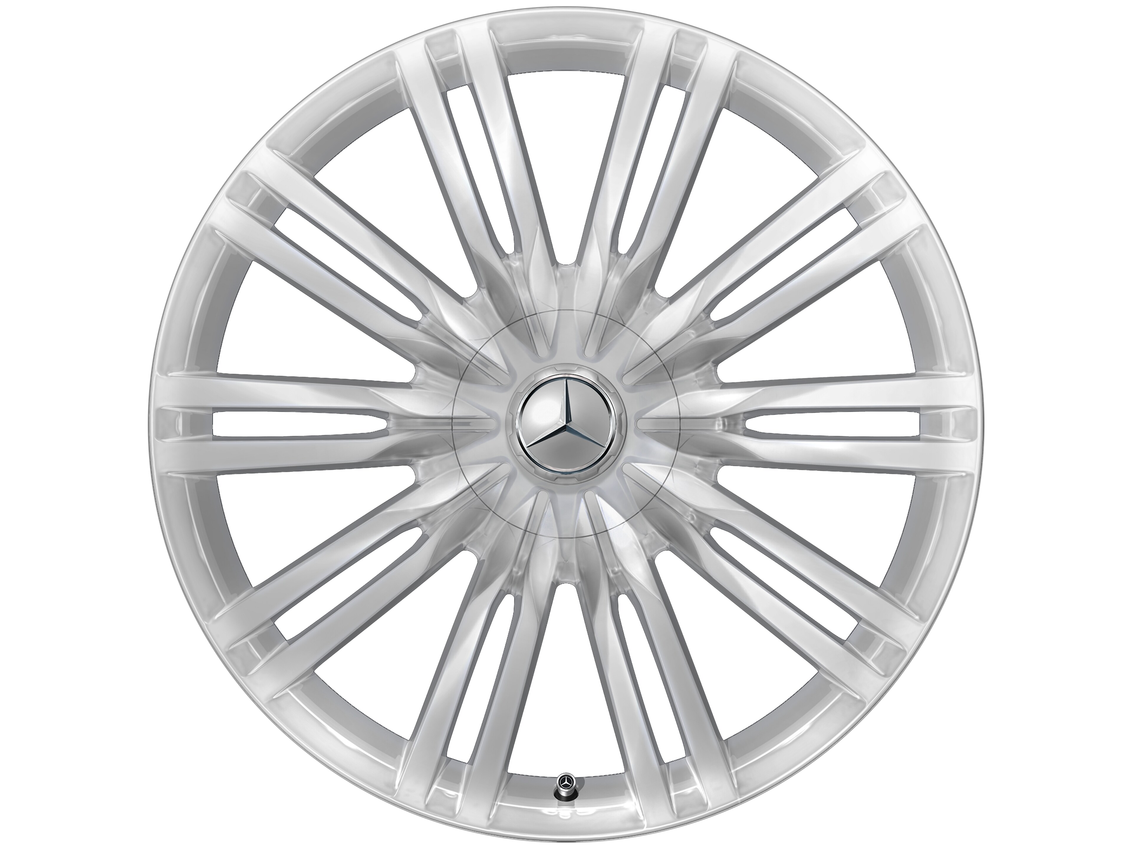 10-Doppelspeichen-Rad, 50,8 cm (20 Zoll) - 10 J x 20 ET 48,1, silberfarben, poliert