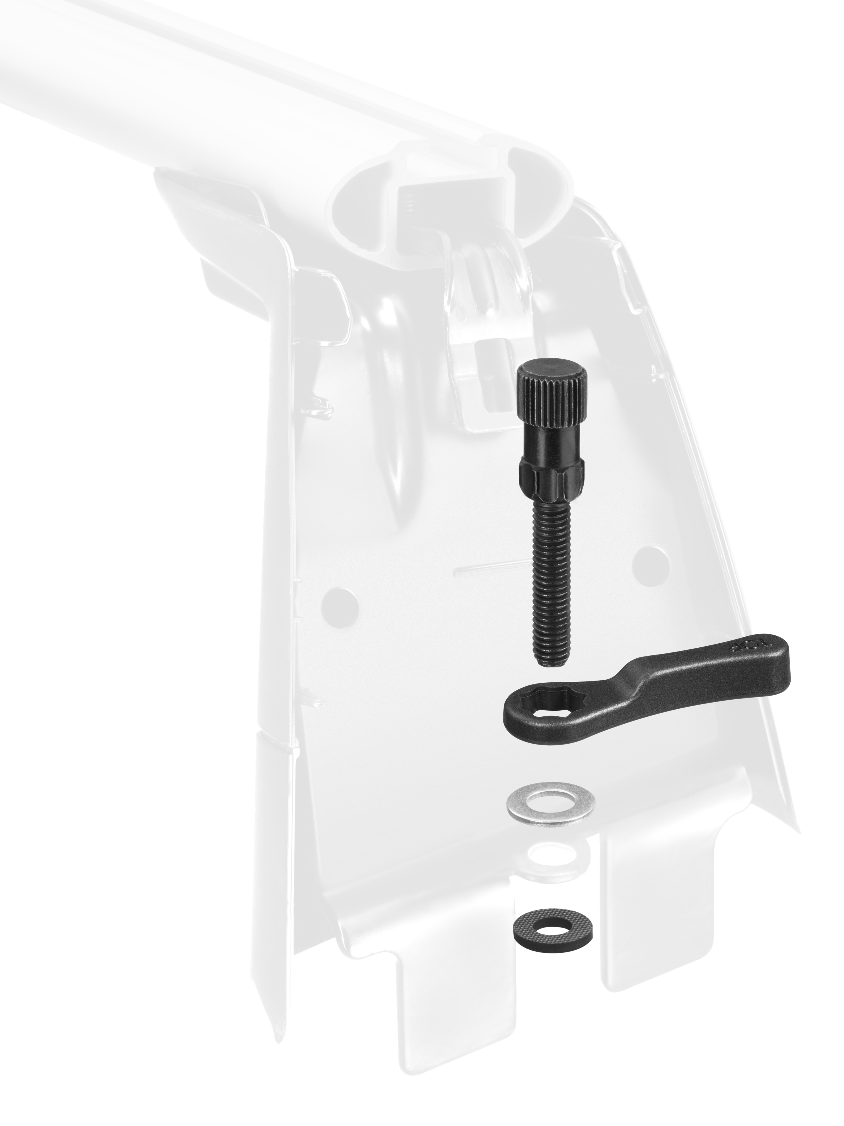 Befestigungsteile Grundträger - Metall, schwarz / silberfarben