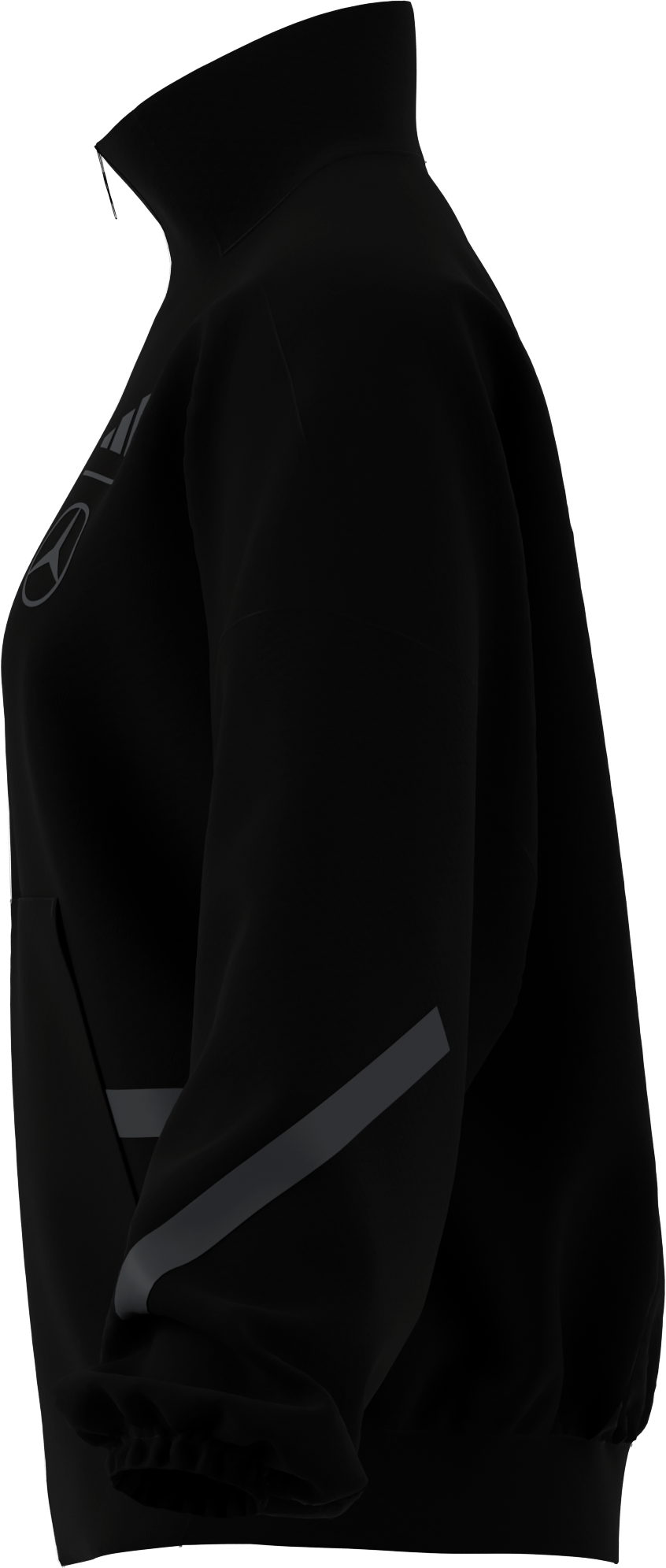 Sweatjacke Unisex - schwarz, XS