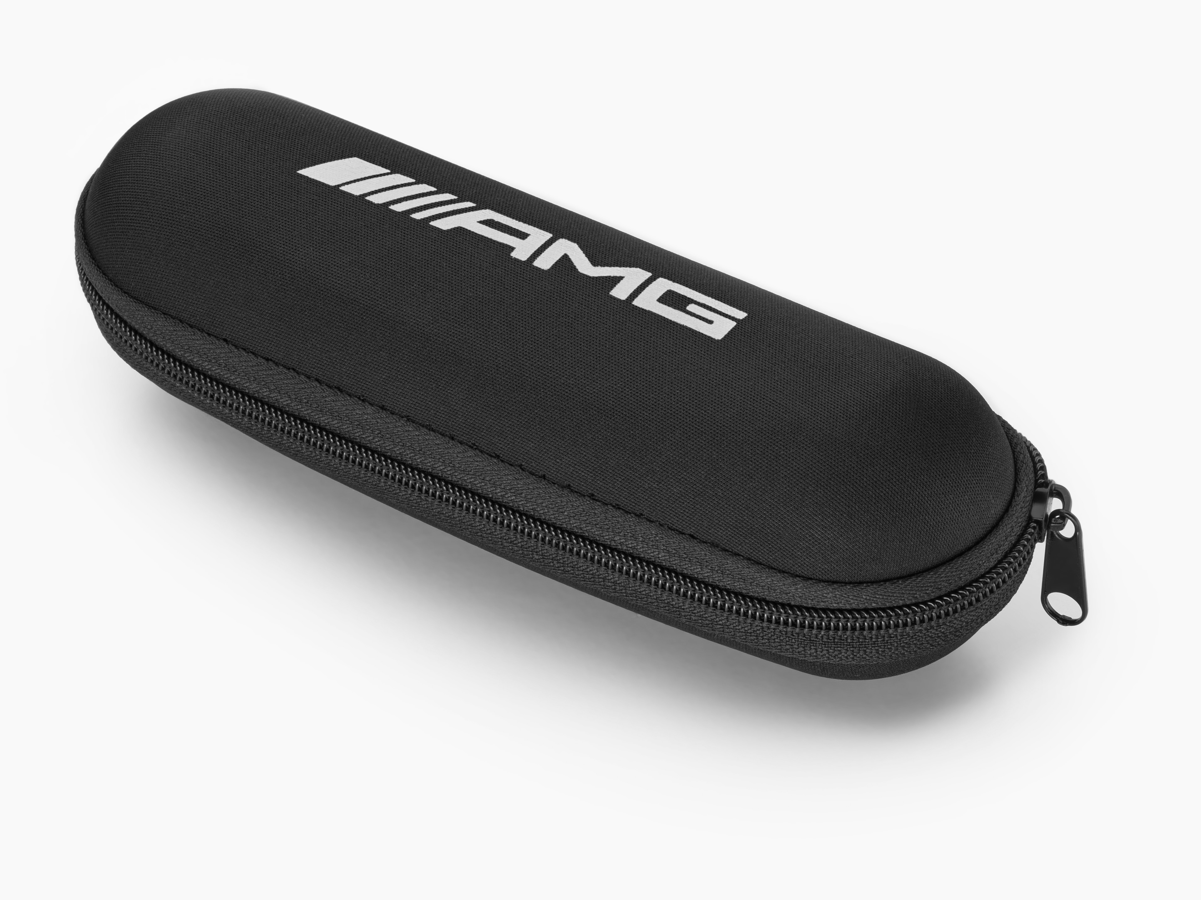 AMG Taschenschirm - schwarz / weiß, Aluminium / Stahl / Polyester