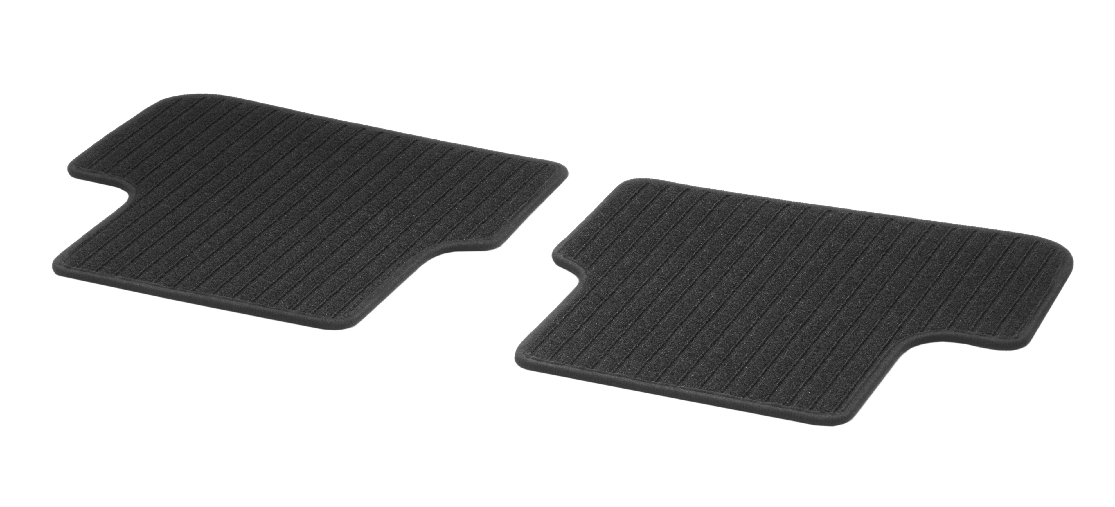 Ripsmatten, CLASSIC, Fond, 2-teilig - LL/RL, schwarz, Einfassung schwarz