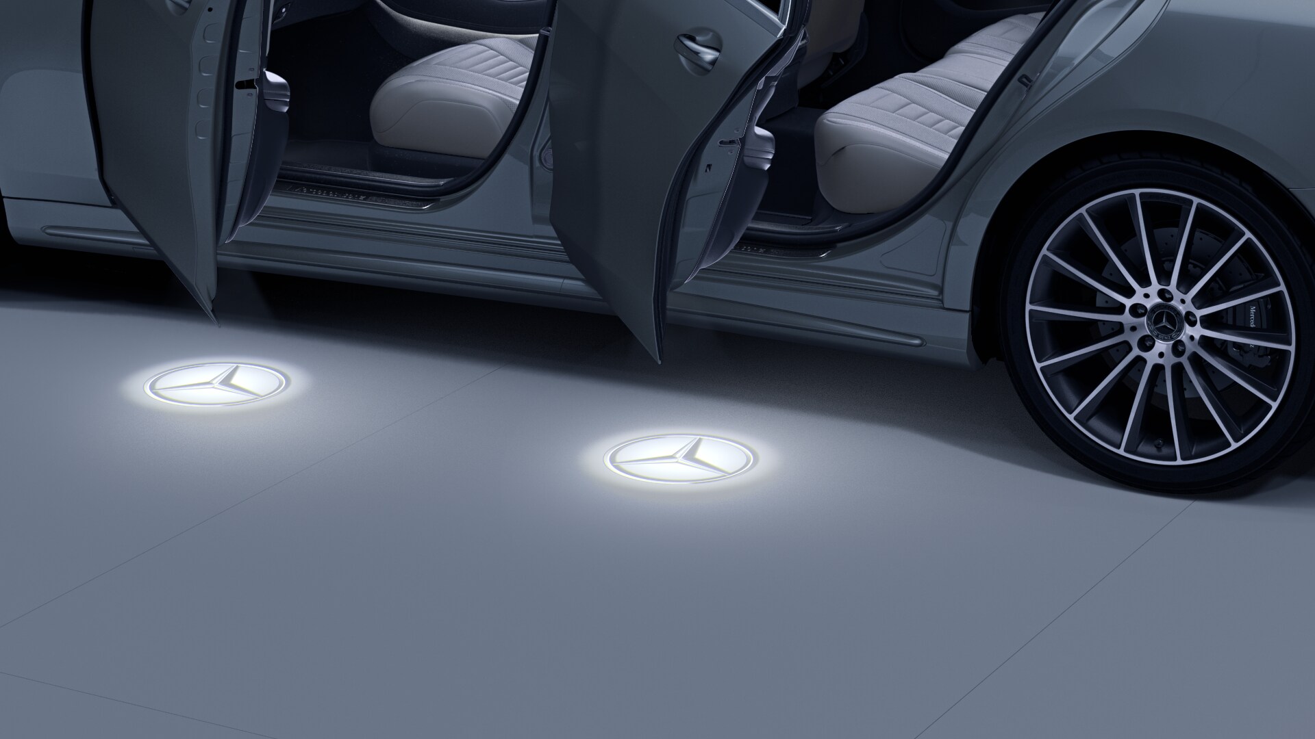 LED Logoprojektor, Mercedes Stern - 1 Set