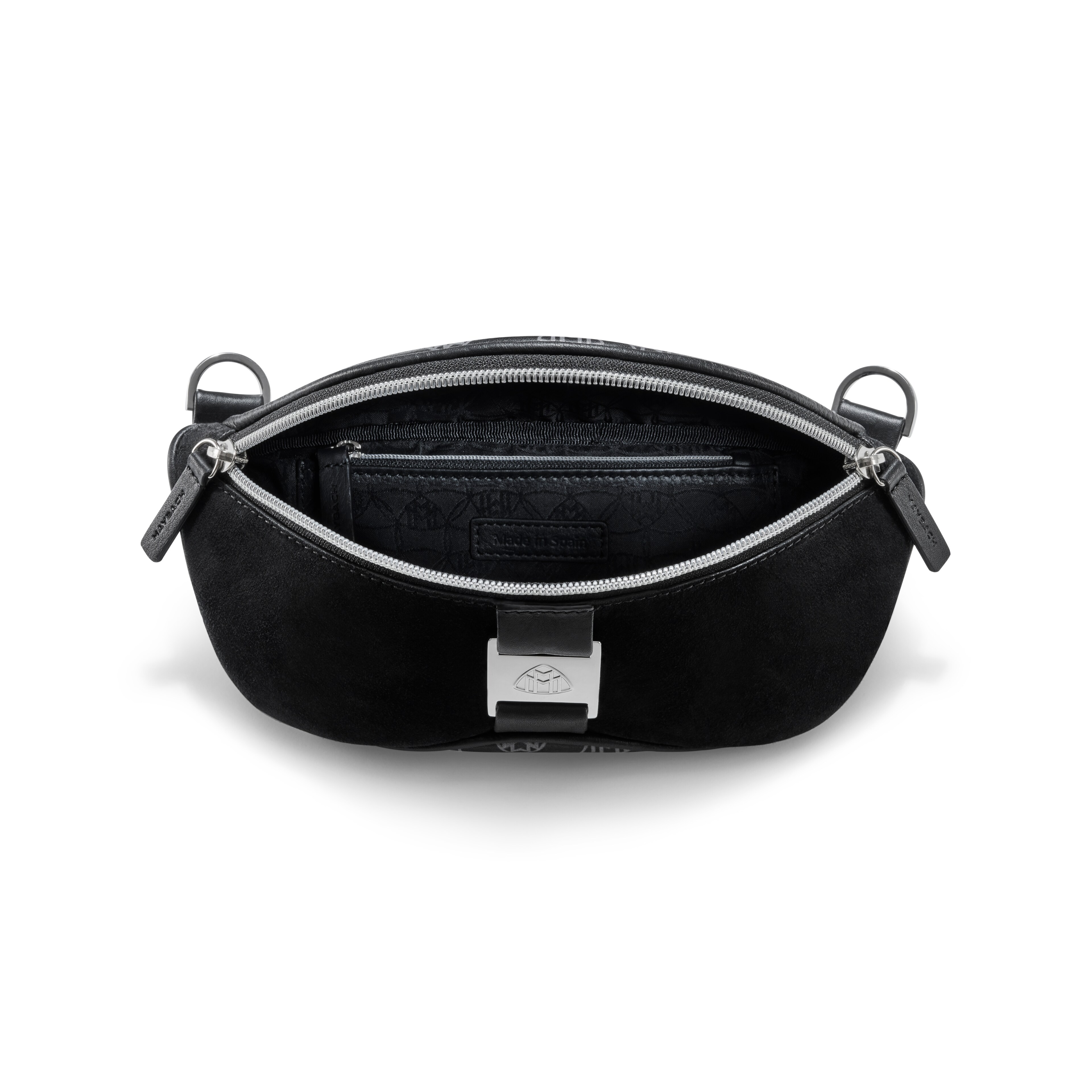 Bauchtasche, Mercedes-Maybach - schwarz, Leder