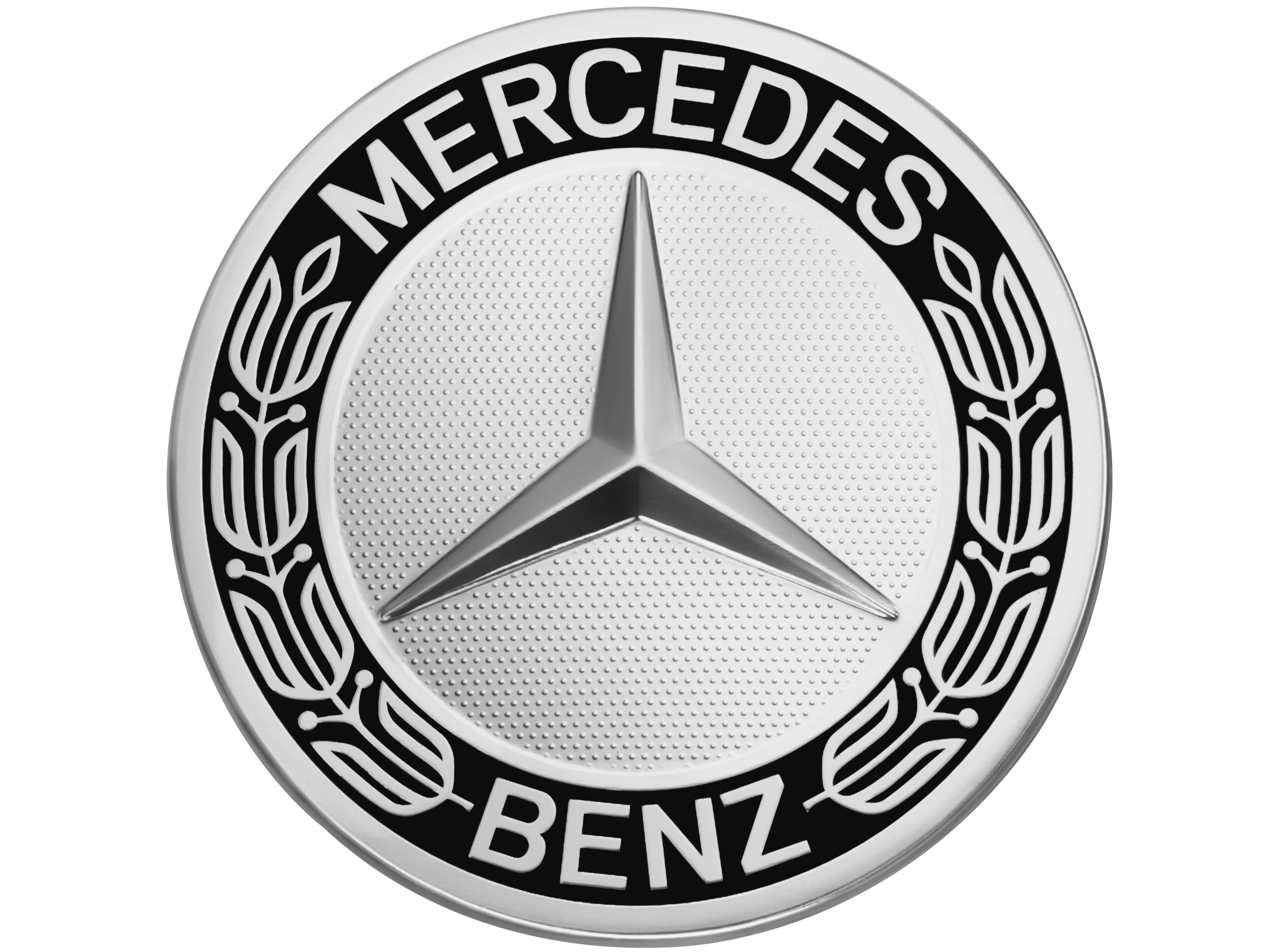 Radnabenabdeckung, Stern mit Lorbeerkranz - schwarz