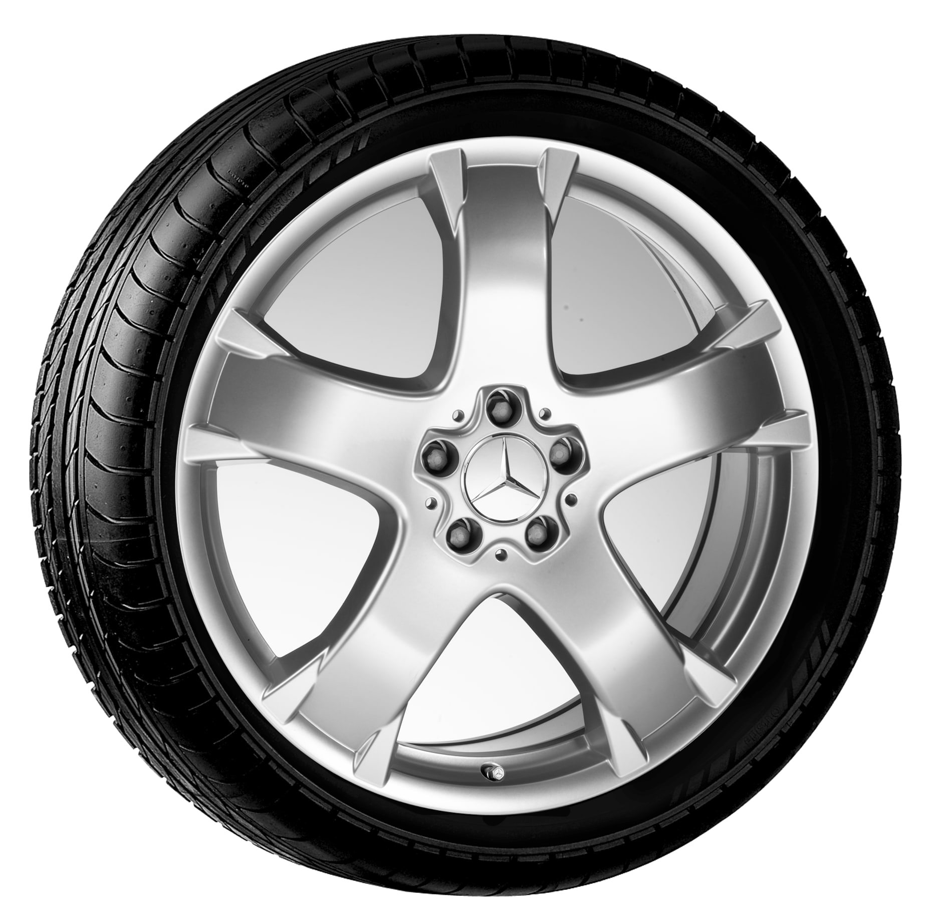 5-Speichen-Rad, Tyndarides, 50,8 cm (20 Zoll) - 8,5 J x 20 ET 56, sterlingsilber