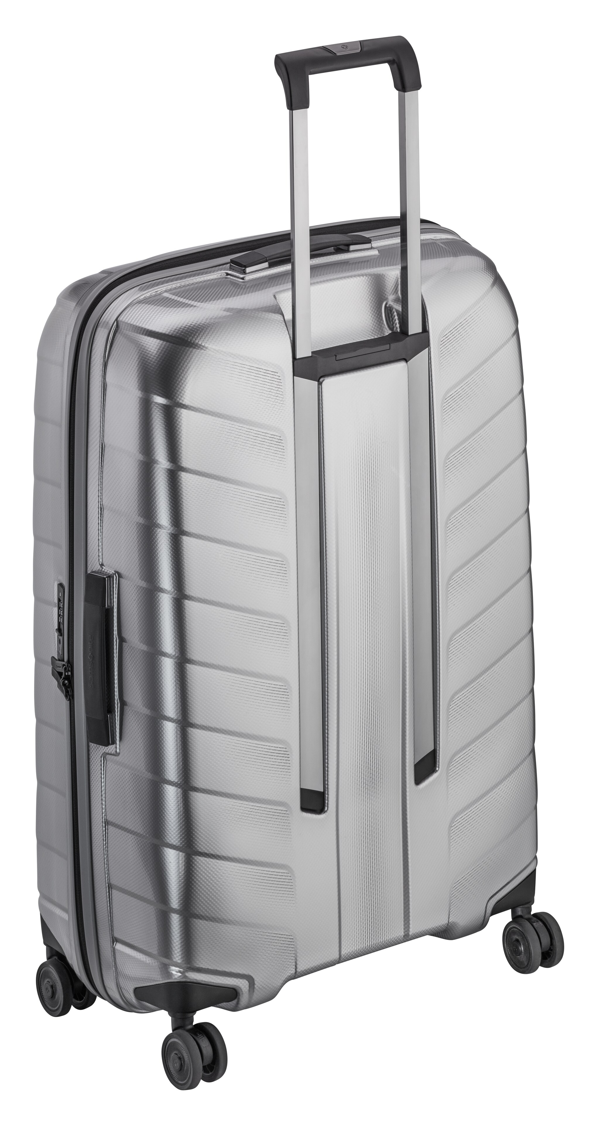 Koffer, Spinner 75 - silberfarben, Polypropylen / Polyester, Samsonite, 97 l