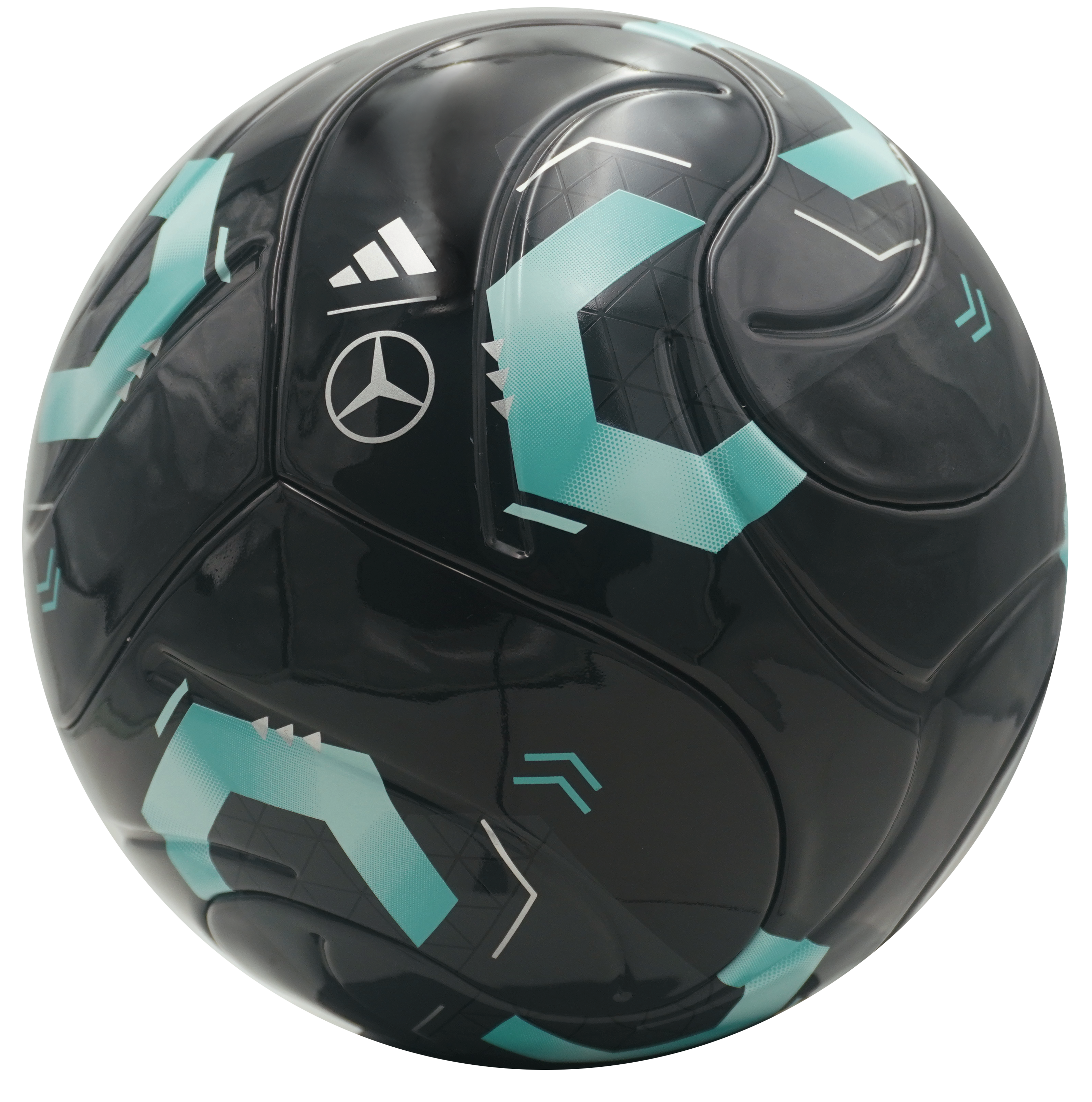 Fußball - schwarz / aqua / grau, TPU, adidas