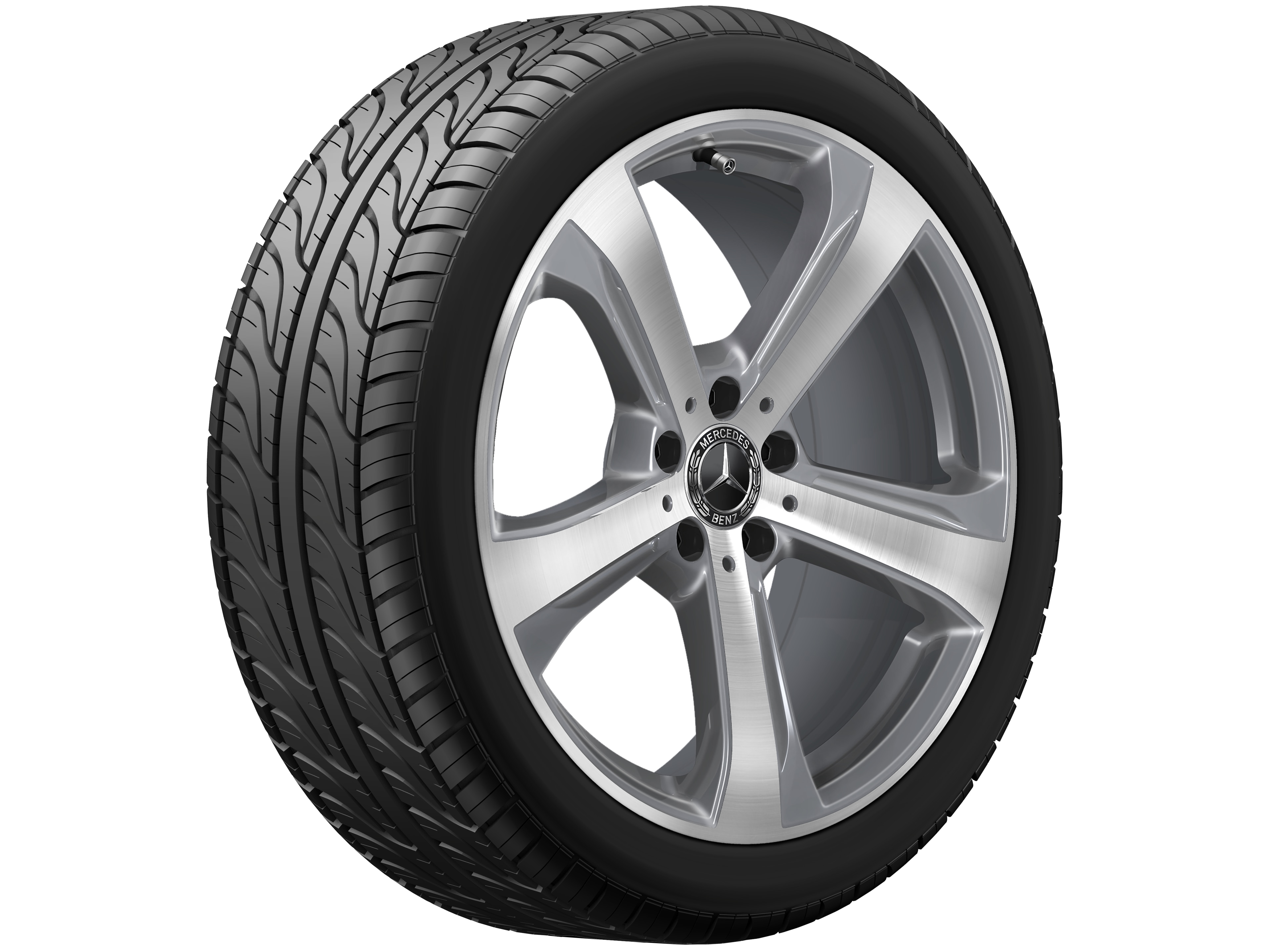 5-Speichen-Rad, 45,7 cm (18 Zoll) - 8 J x 19 ET 41, tremolit-metallic, glanzgedreht
