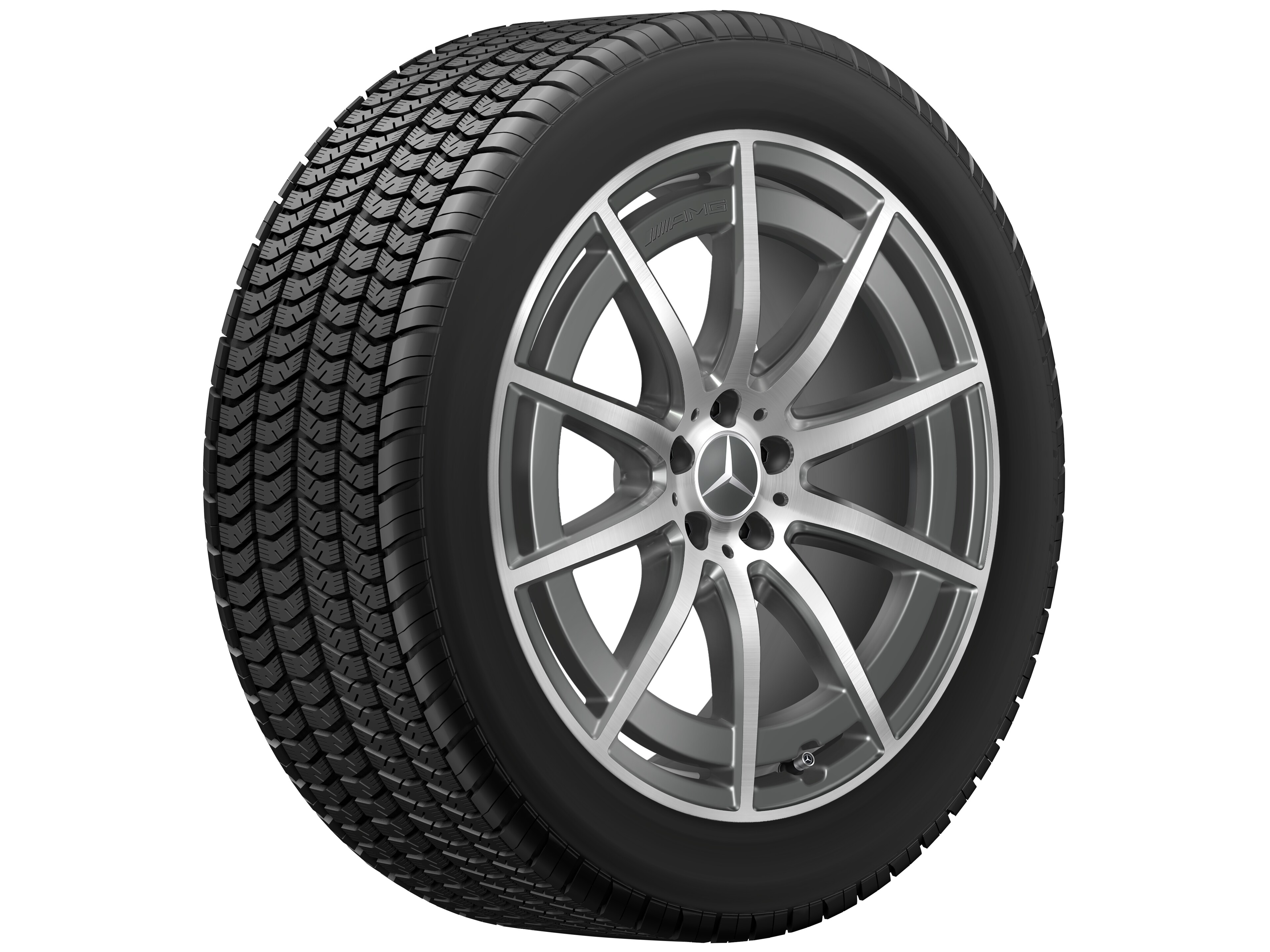AMG 10-Speichen-Rad, 53,3 cm (21 Zoll) - 9 J x 21 ET 36, tantalgrau, glanzgedreht