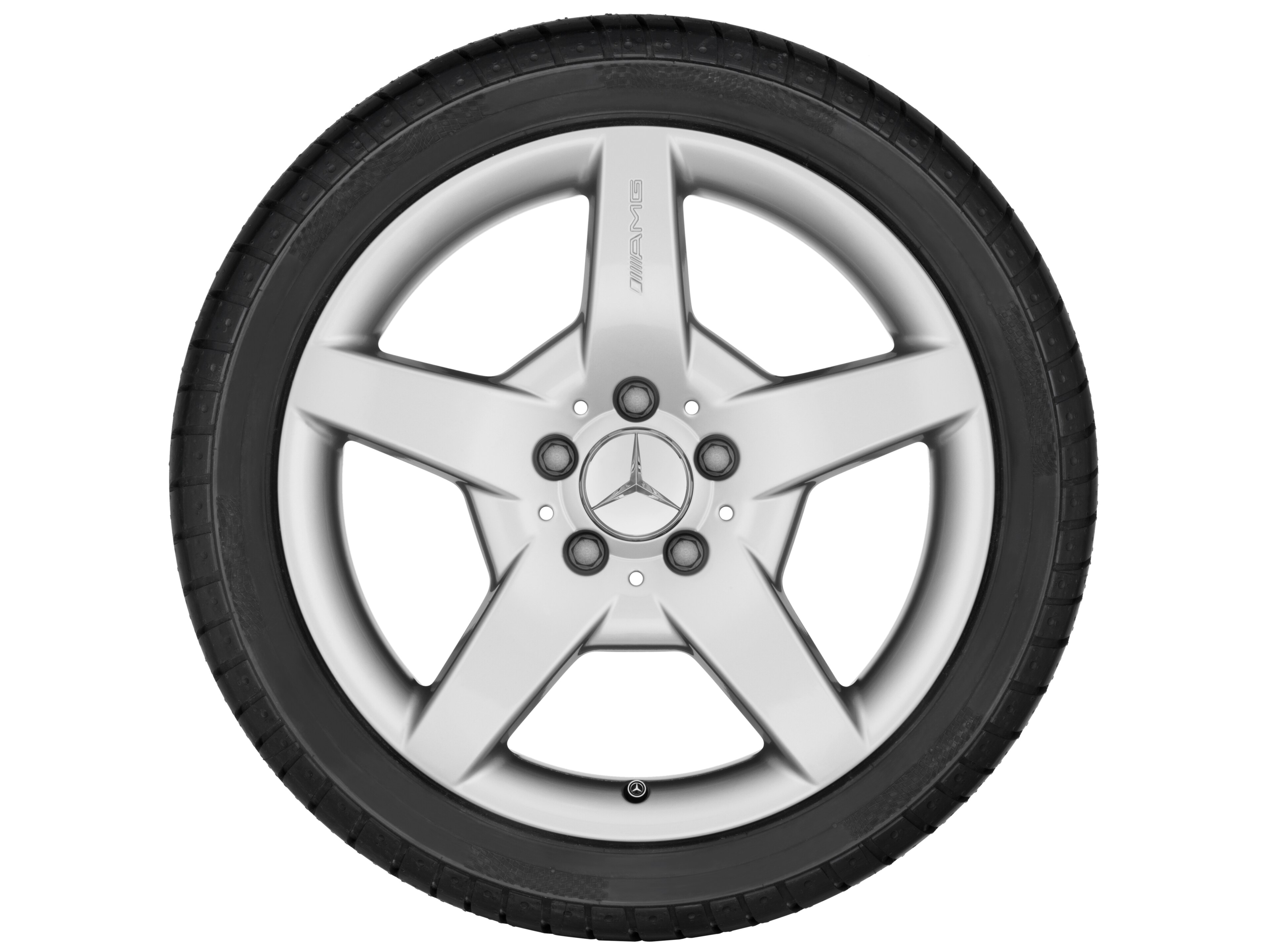 AMG 5-Speichen-Rad, 45,7 cm (18 Zoll) - 8 J x 18 ET 34, titansilber