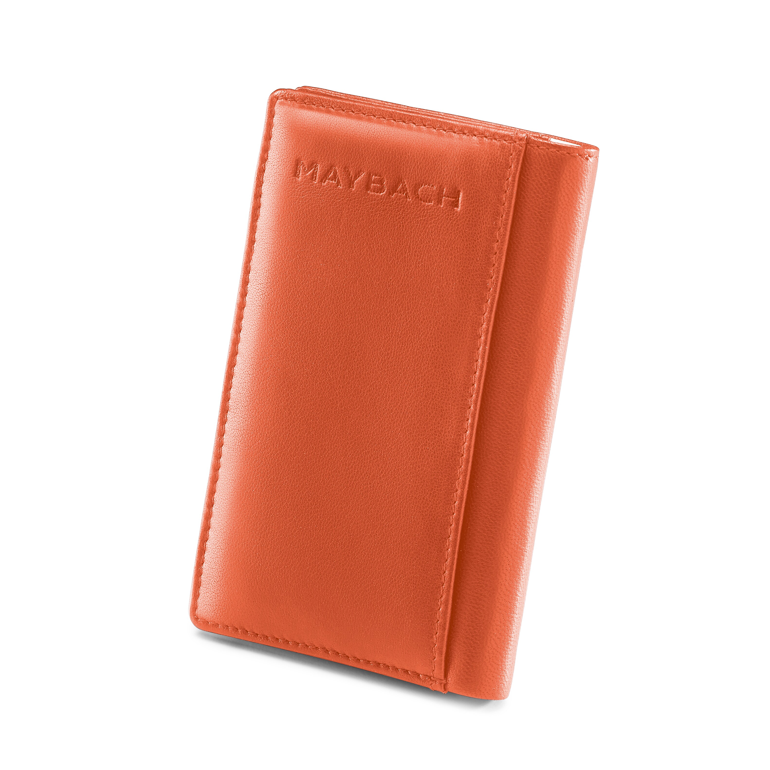 Mini-Geldbörse, Mercedes-Maybach - orange, Leder