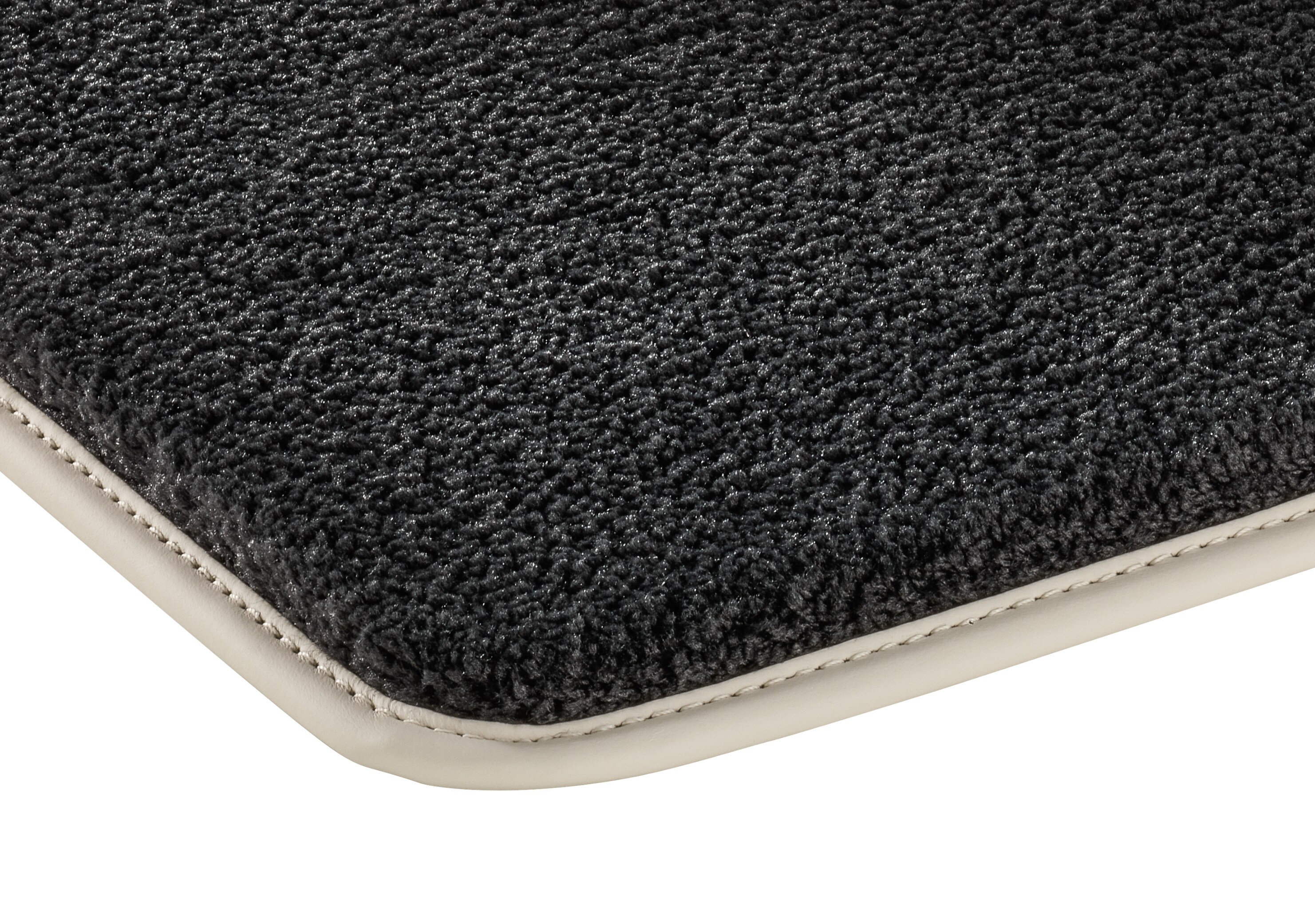 Veloursmatten, EXCLUSIV, Fond, 2-teilig - LL/RL, schwarz / porzellan