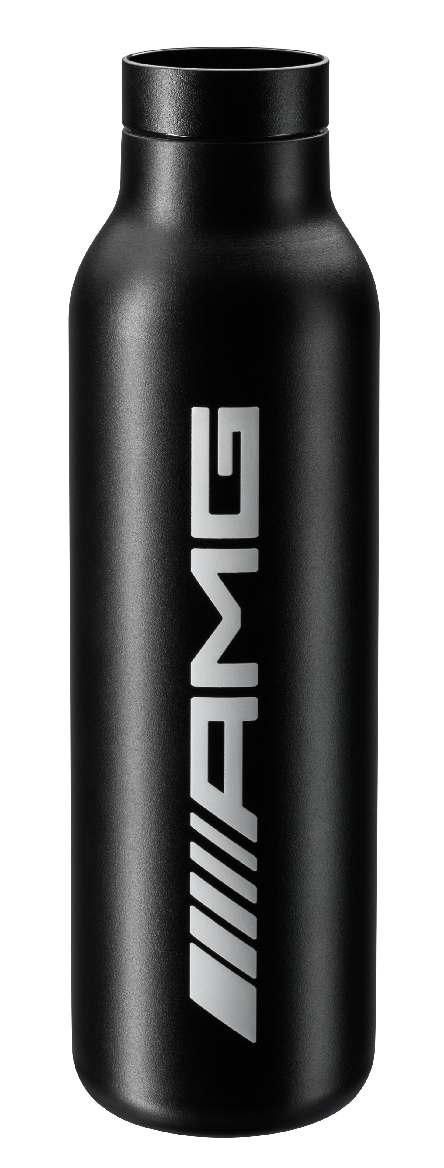 AMG Trinkflasche - schwarz, Edelstahl / Polypropylen, 700 ml, eva trio