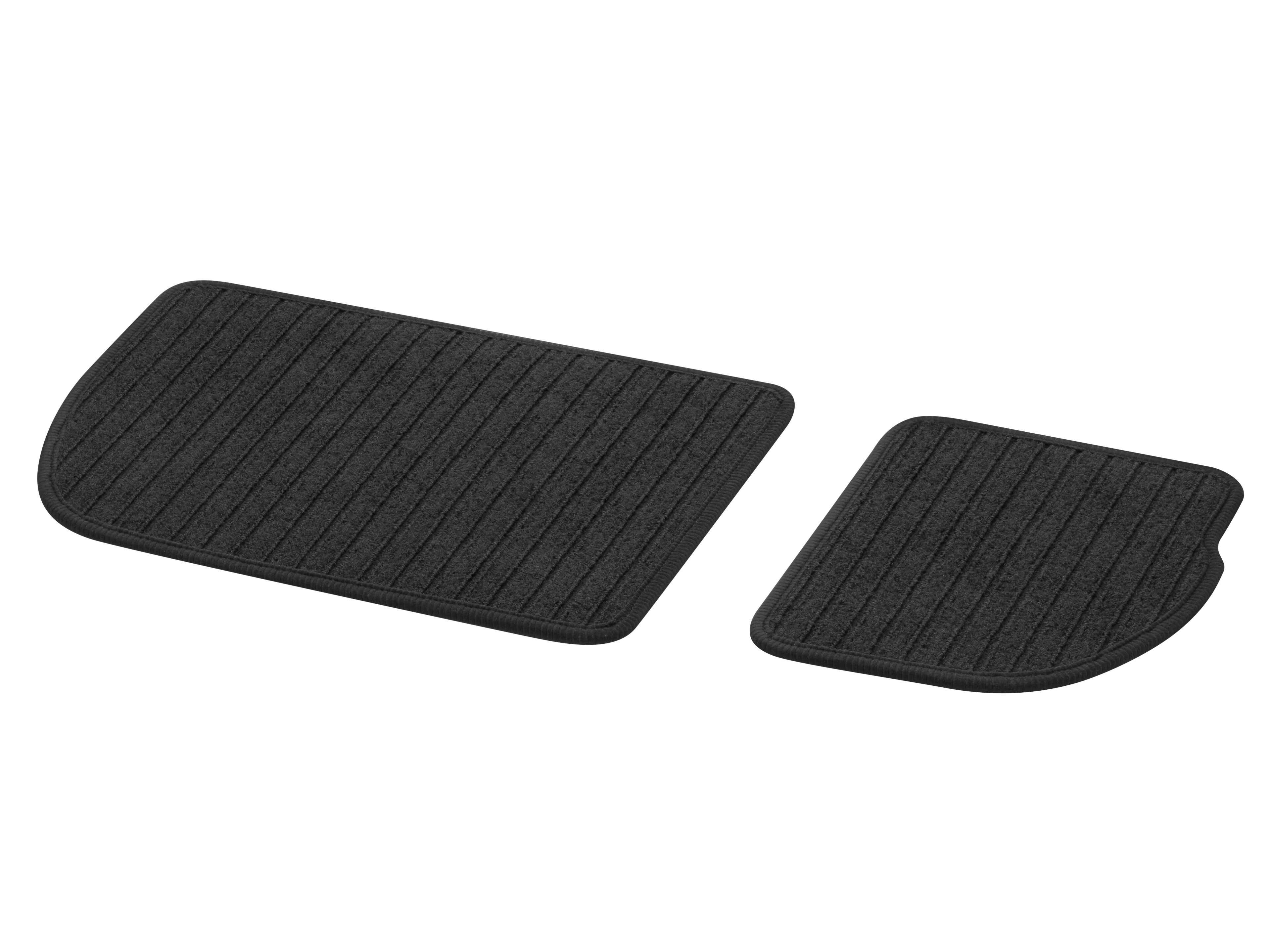 Tapis en reps CLASSIC, 3e rangée de sièges, 2 pièces - LL/RL, noir