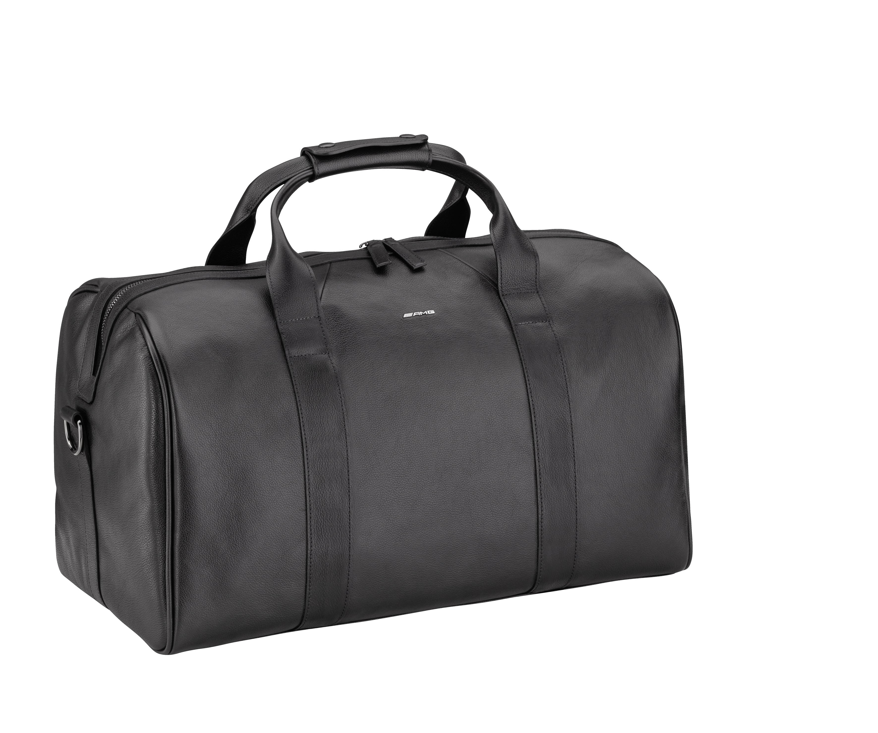 AMG Weekender - schwarz, Rindleder / Polyester