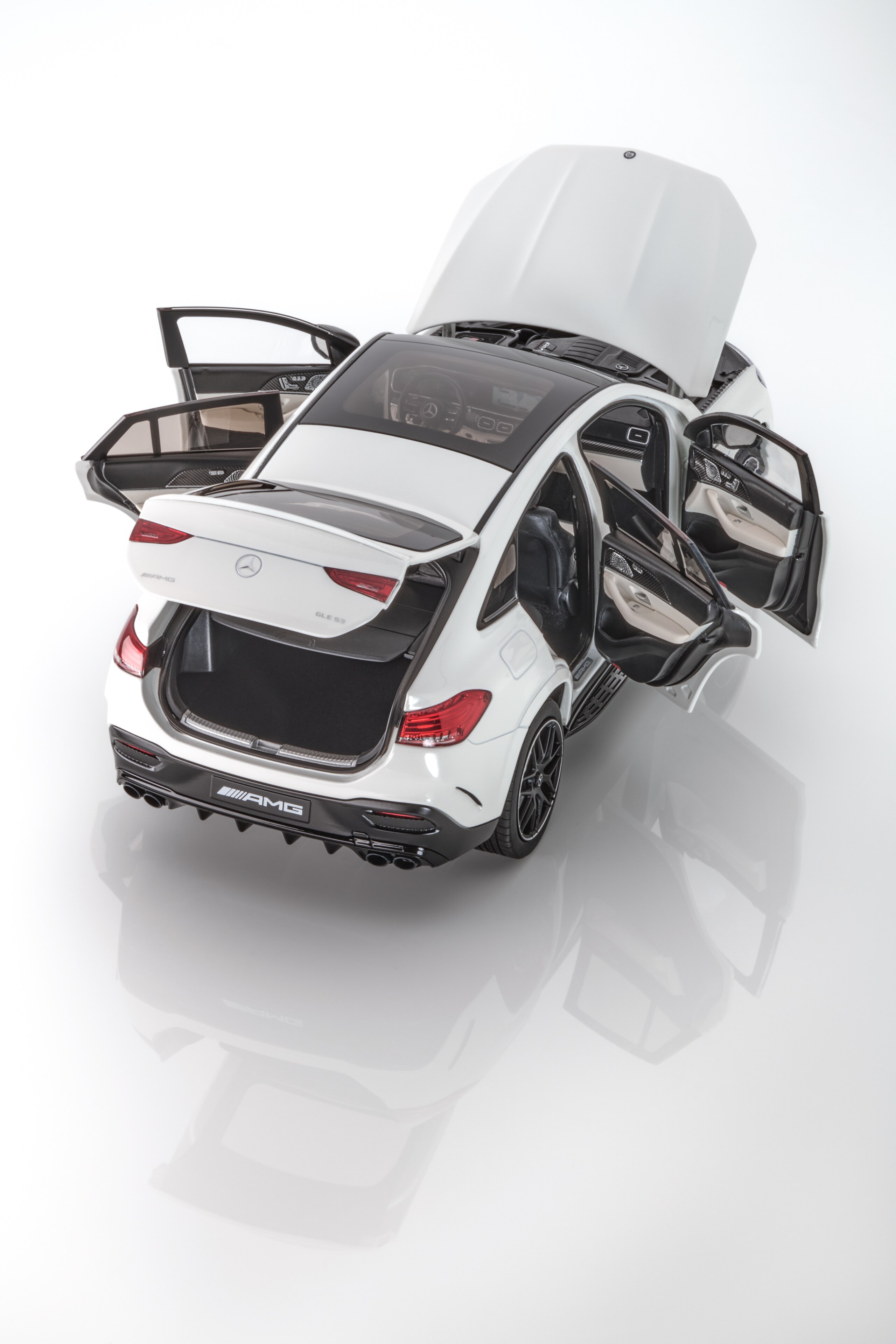 Mercedes-AMG GLE 53e, Coupé, C167 - MANUFAKTUR opalithweiß magno, NZG, 1:18