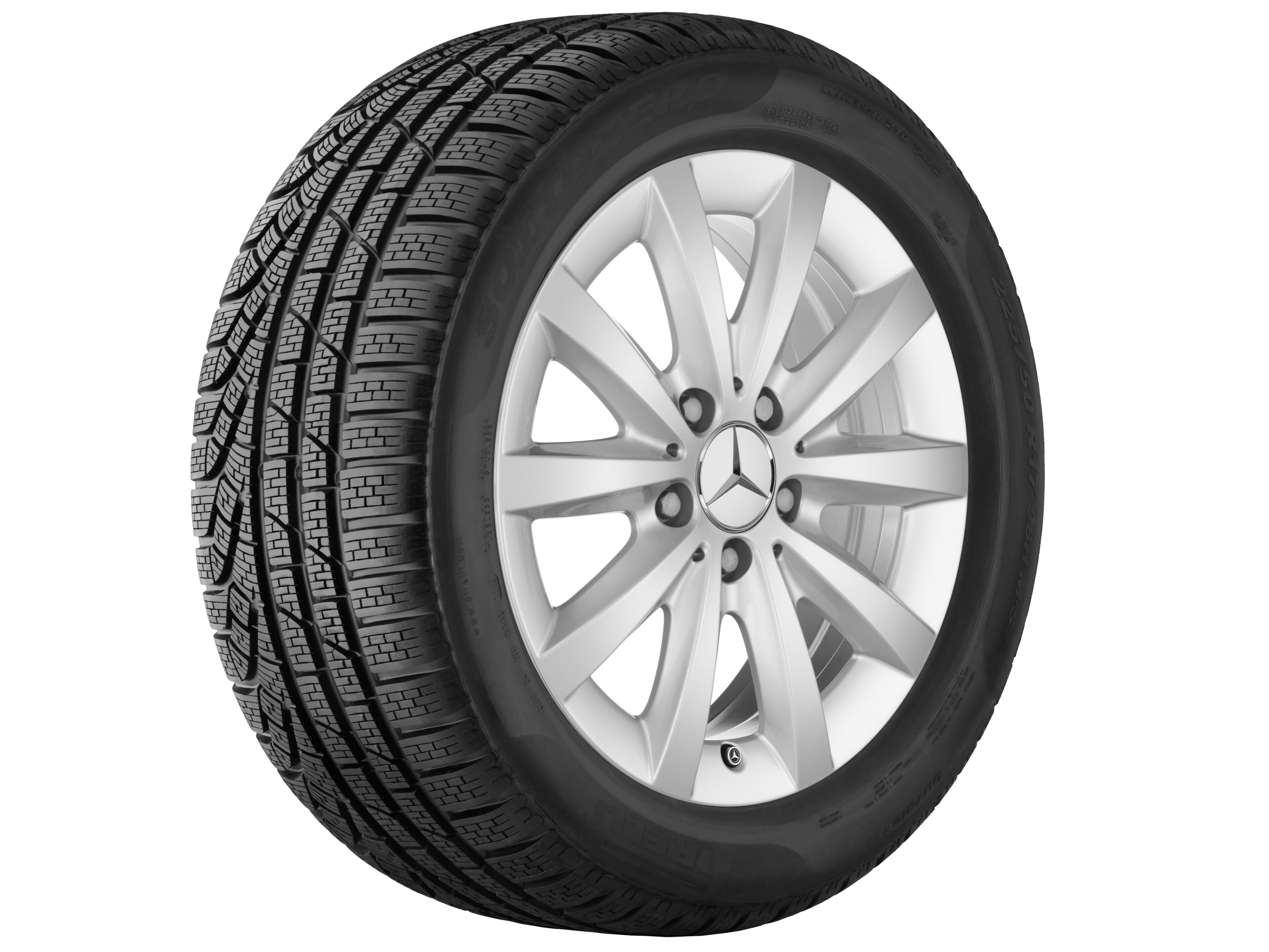 10-Speichen-Rad, 40,6 cm (16 Zoll) - 6,5 J x 16 ET 49, titansilber, lackiert