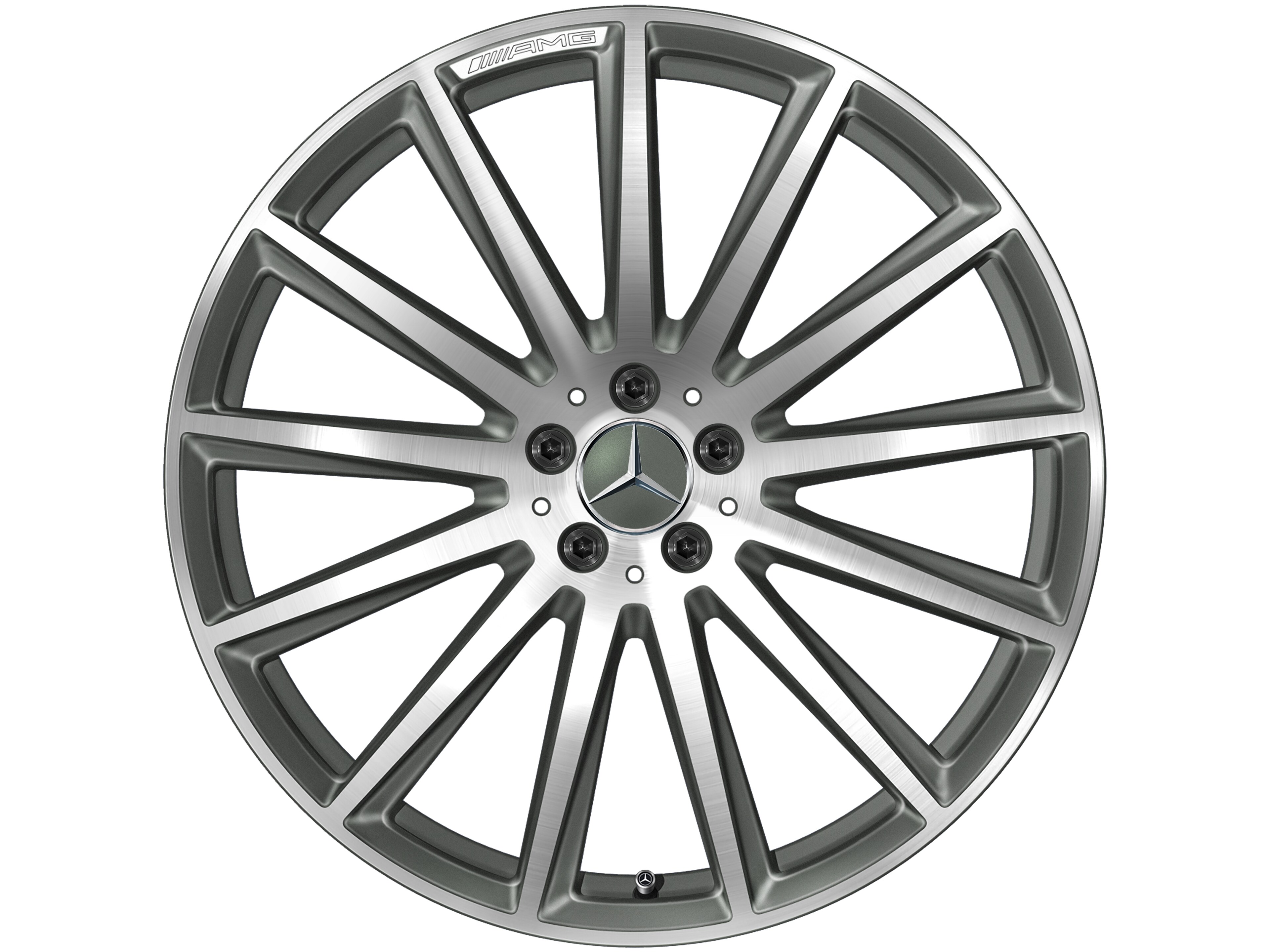 Jante AMG multibranches, 55,9 cm (22 pouces) - 9,5 J x 22 ET 45, gris titane
