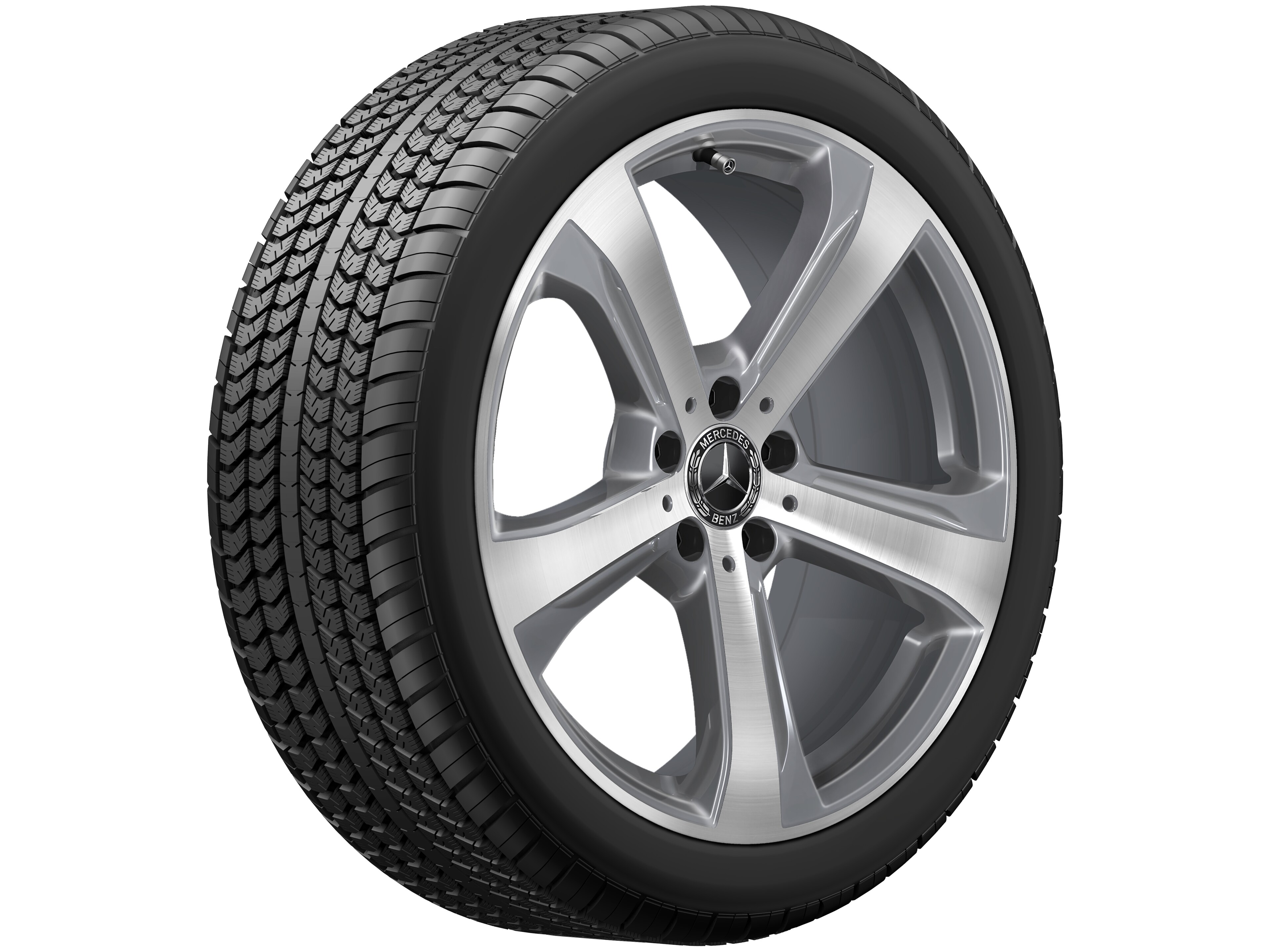 5-Speichen-Rad, 45,7 cm (18 Zoll) - 8 J x 19 ET 41, tremolit-metallic, glanzgedreht