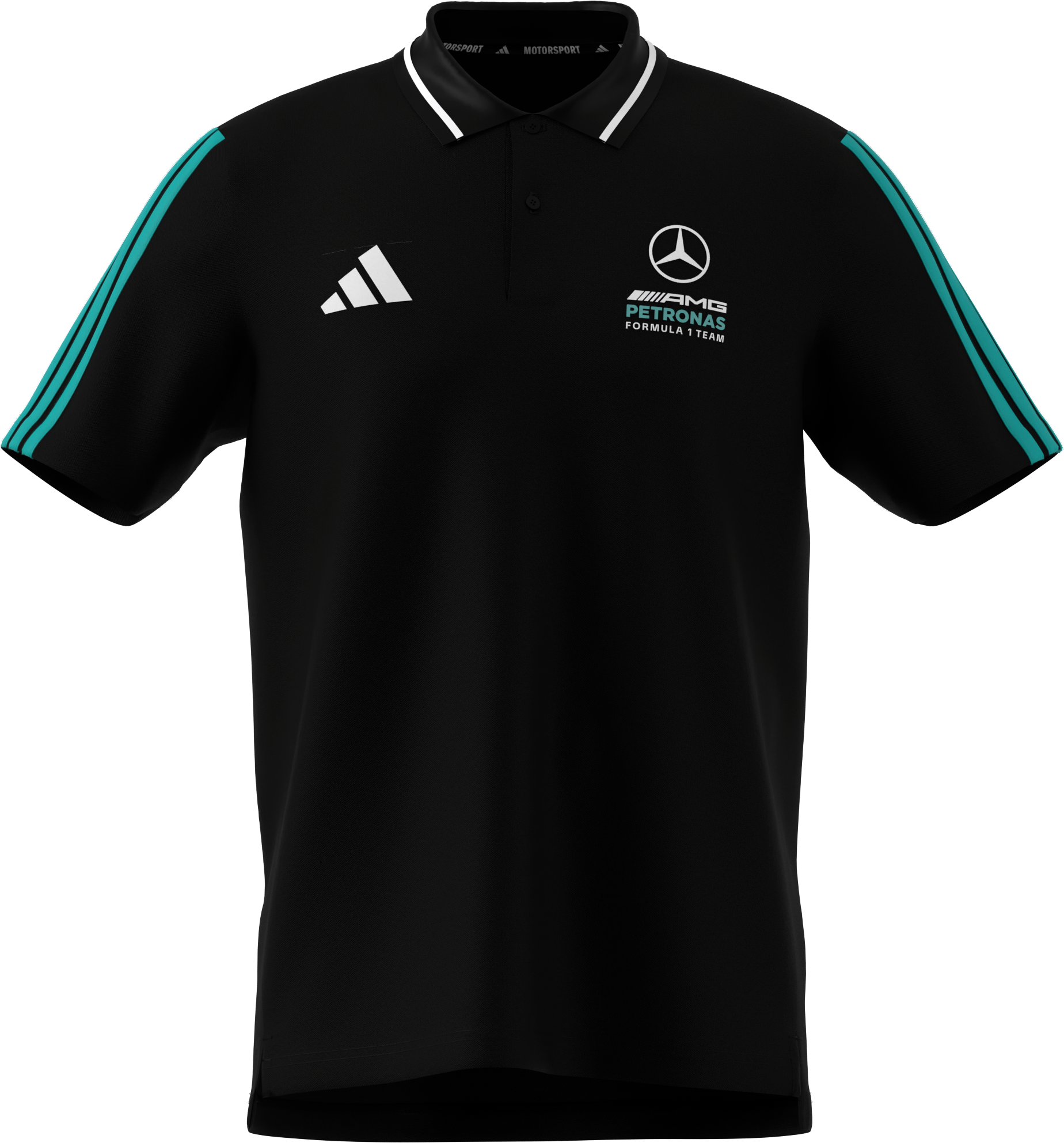 Poloshirt Herren, Mercedes-AMG F1 - schwarz, XXL