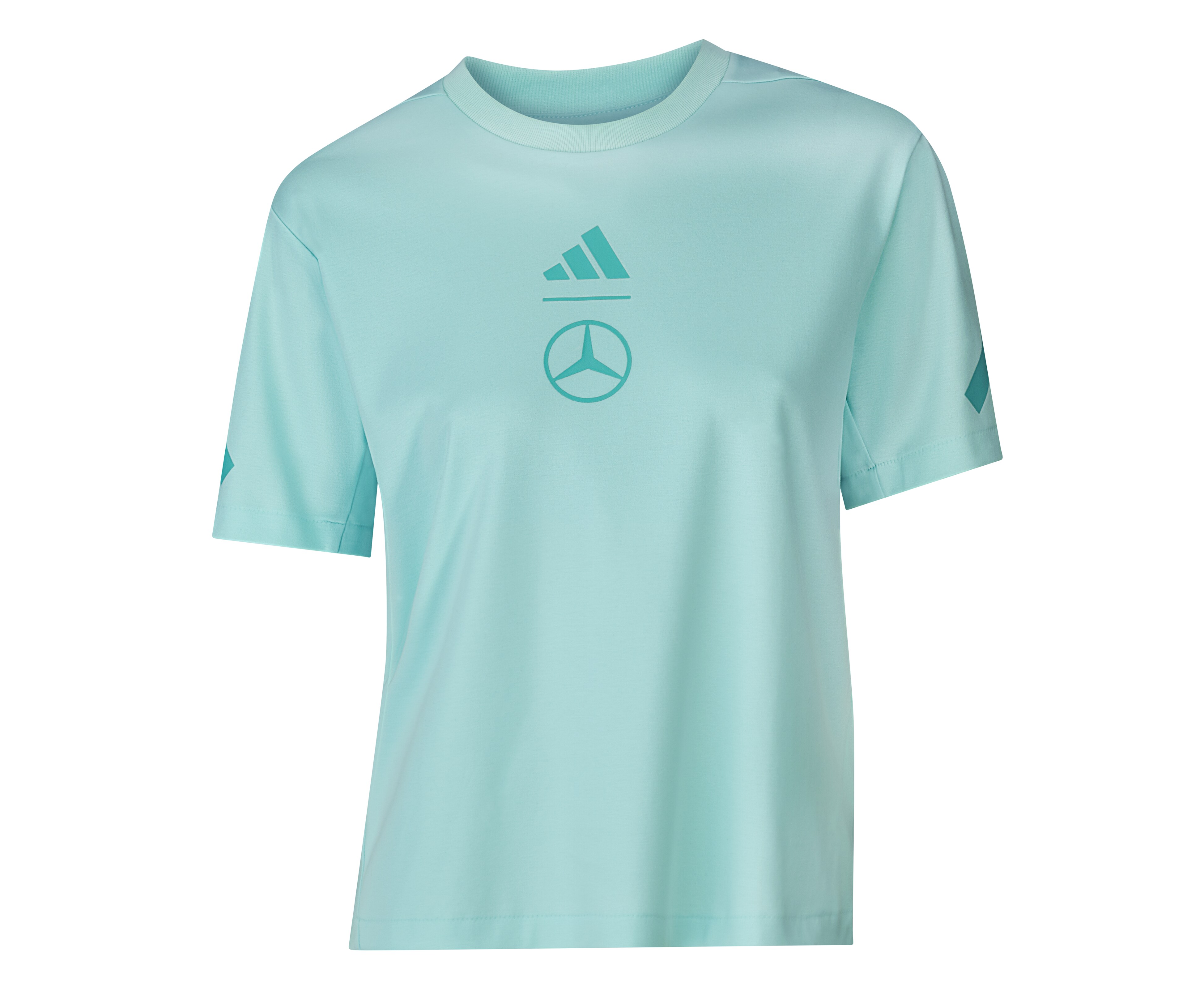 T-Shirt Damen - aqua, XL